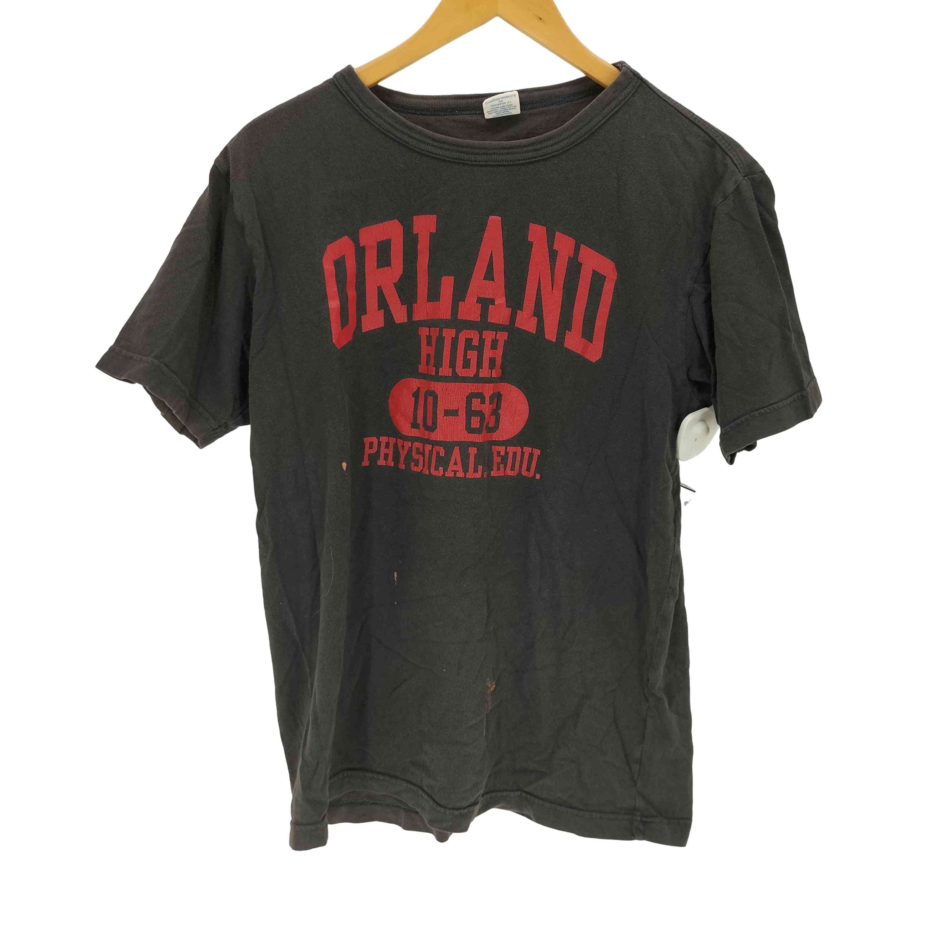 00's チャンピオン Champion / オーバルプリント USA製 90s USA製 Championチャンピオン ワンポイント スクリプト ロゴ