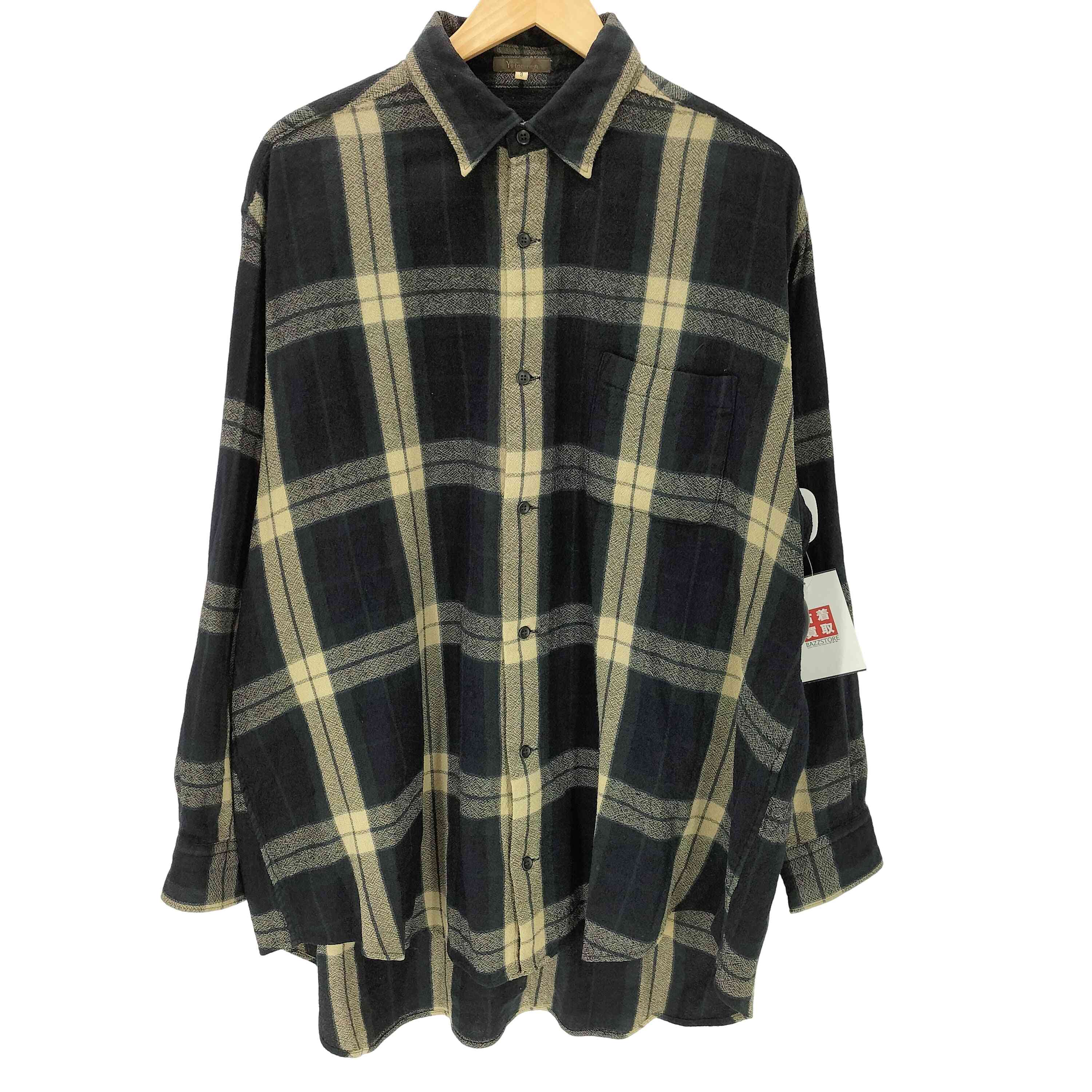 ワイズフォーメン Ys for men 初期タグ シェルボタン ラグランスリーブ