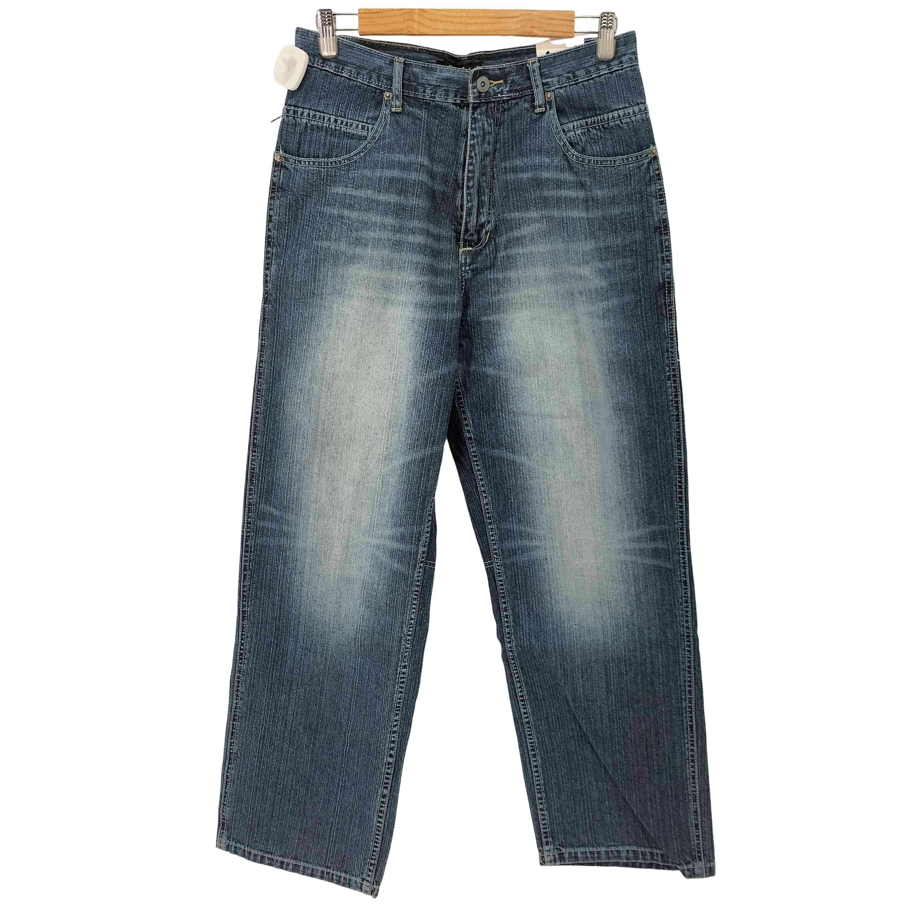 ショーンジョン Sean john ロゴ刺繍 ワイドデニムパンツ hiphop Bboy