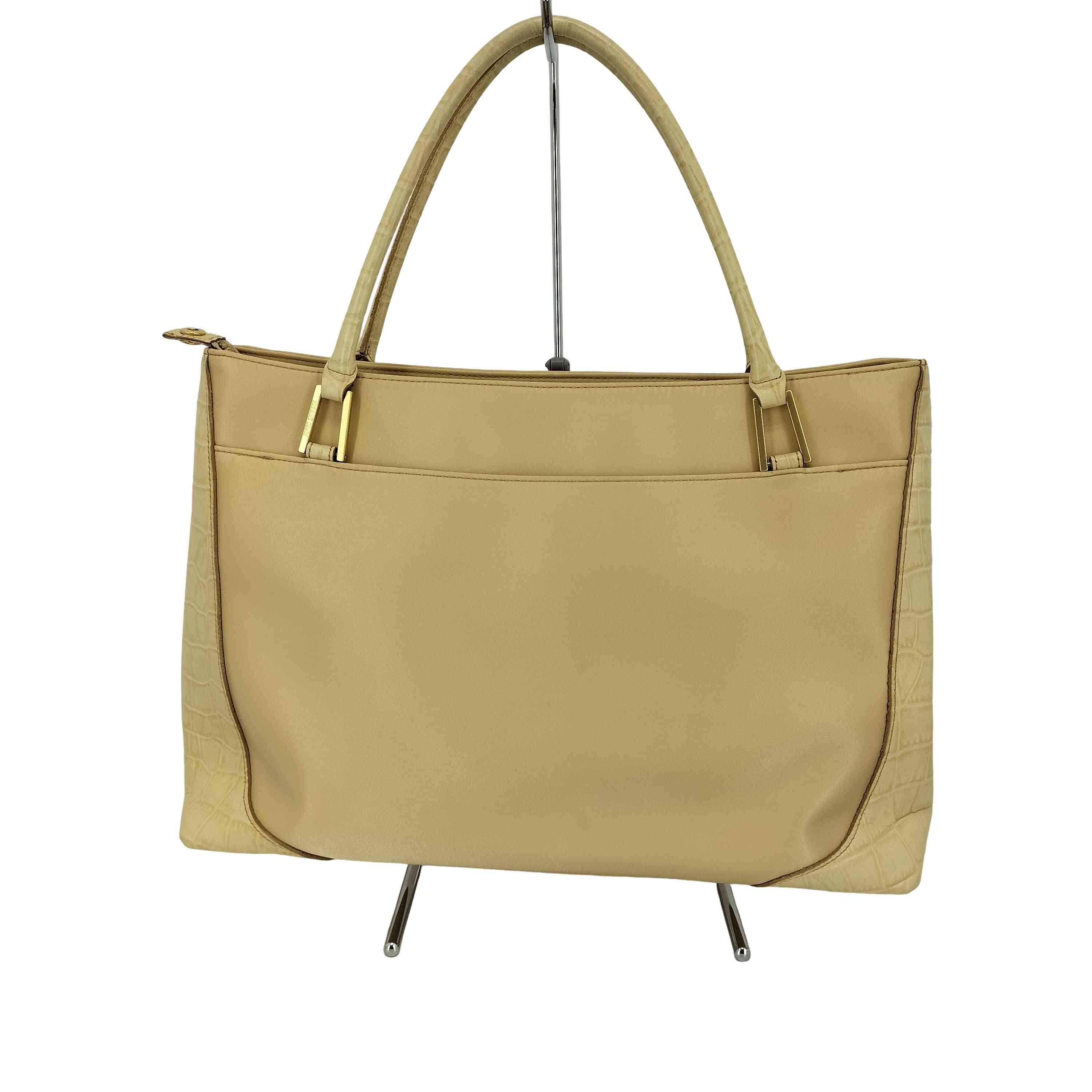 ジュンコシマダ JUNKO SHIMADA サイドクロコ型押し トートバック