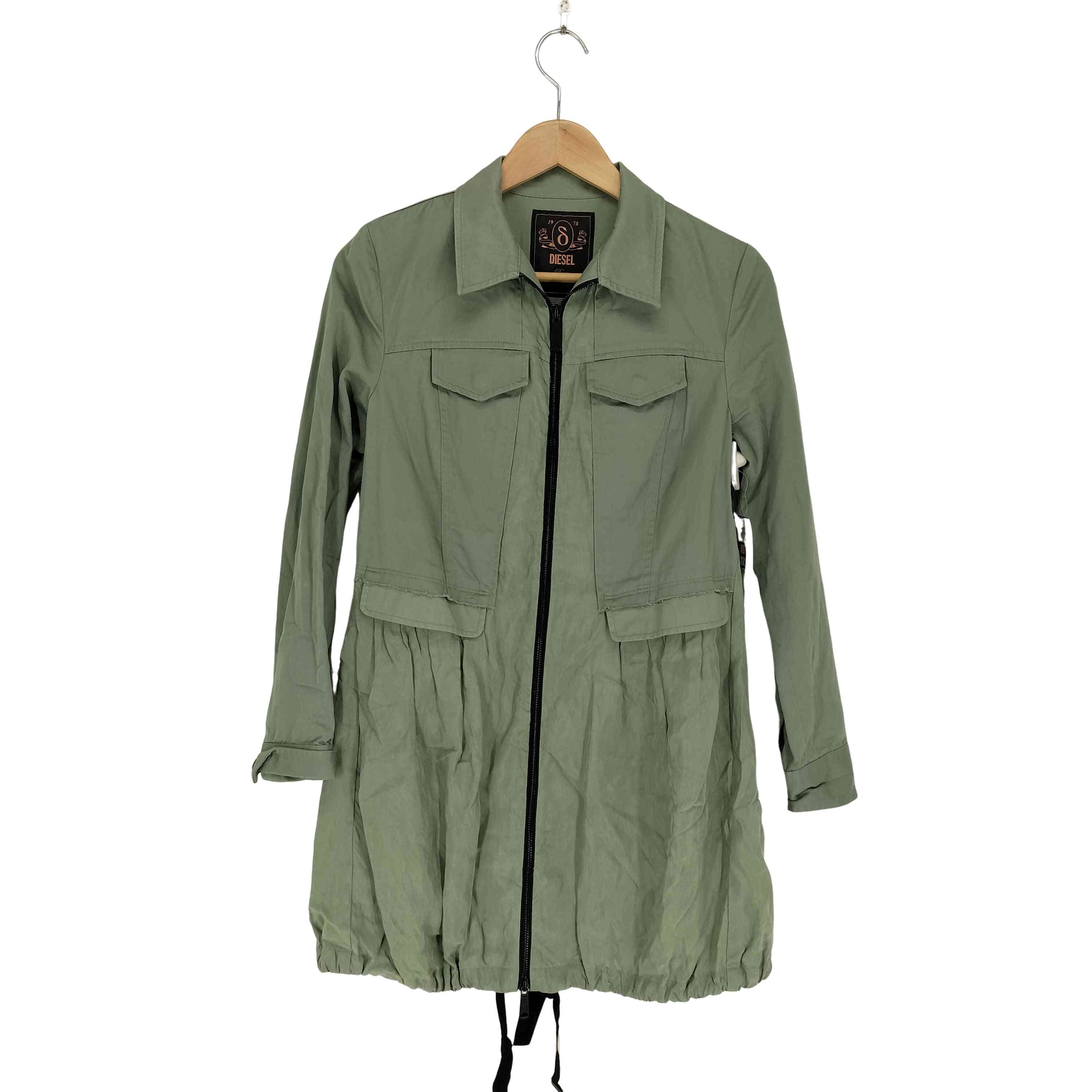 00s y2k archive DIESEL n-3b ミリタリーコート XS DIESEL ミリタリーコート トレンチコート ウール archive y2k