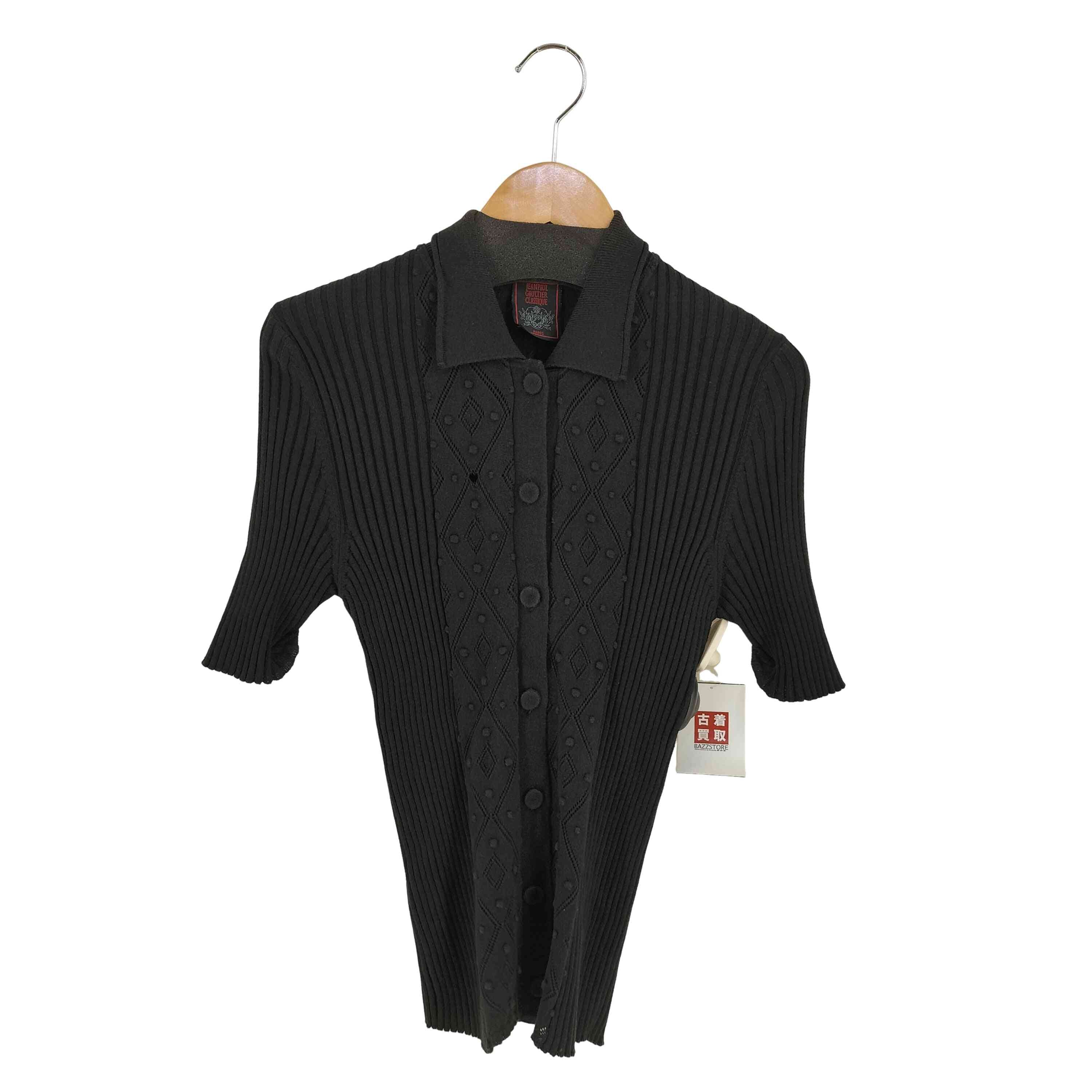 ジャンポールゴルチエ ベロア ハイネック トップス サイズ40 ブラック ジャンポールゴルチエ ベロア ハイネック トップス サイズ40 ブラック