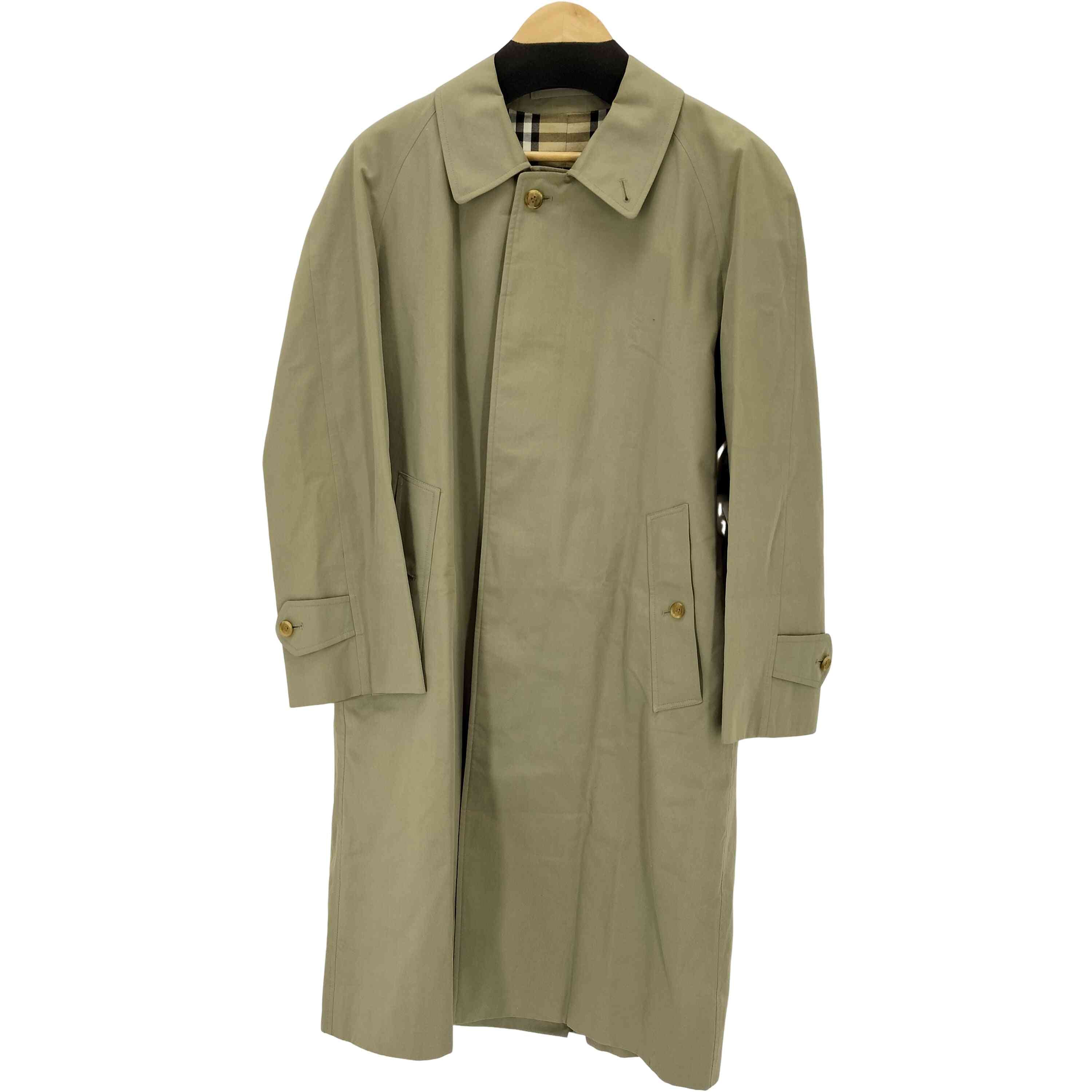 バーバリーズ BURBERRYS 英国製 裏地ノバチェック 比翼ステンカラー