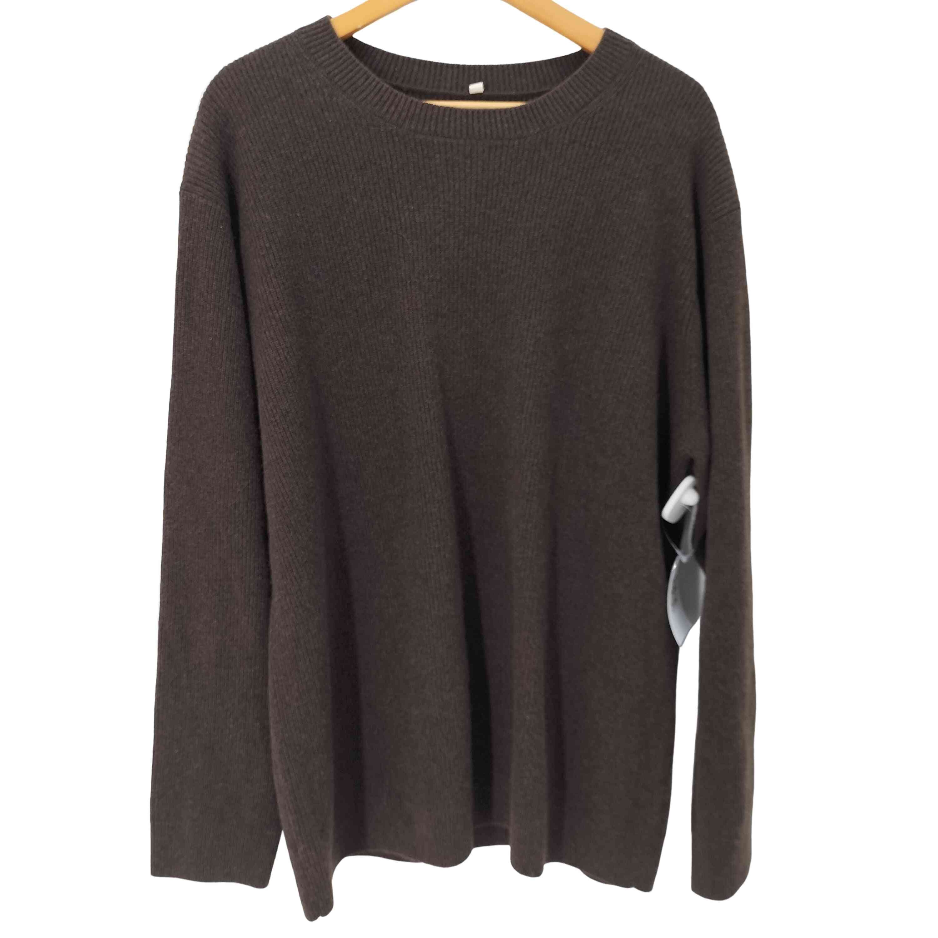 無印　MUJI Labo自然のまんまの色　ヤククルーネックセーター　メンズ　M 紳士 縮絨ウールモックネックセーター | 無印良品