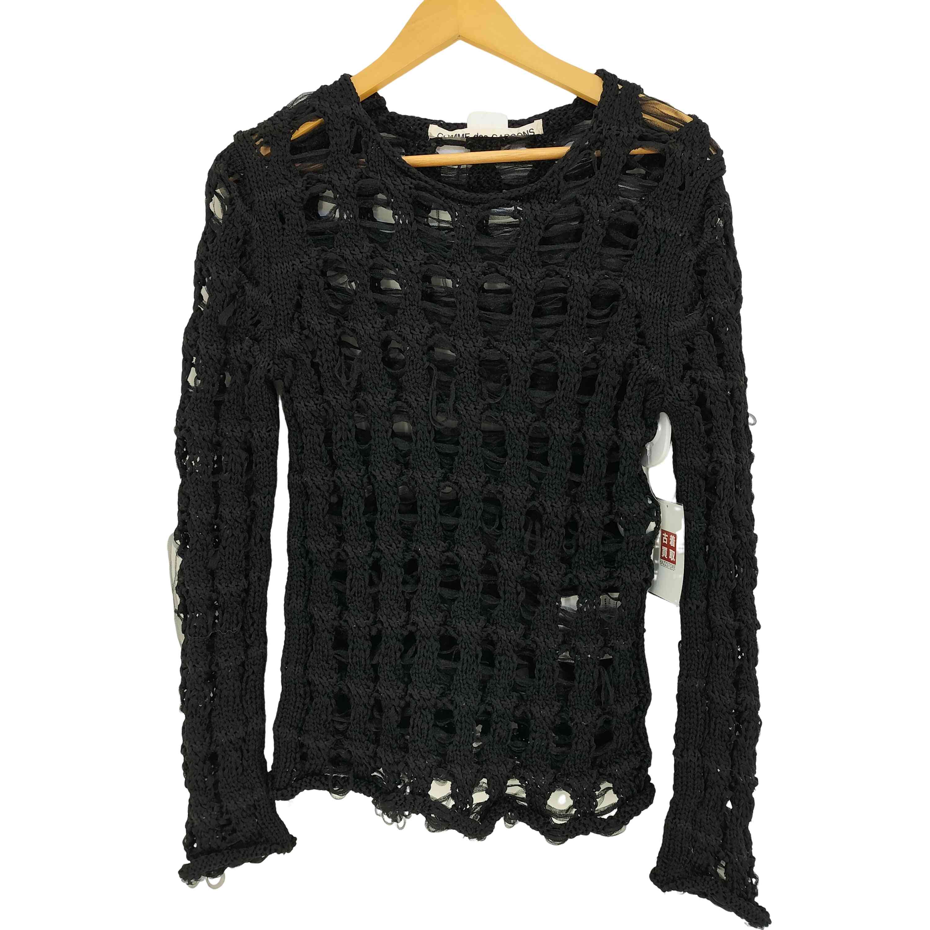 コムデギャルソン COMME des GARCONS レーヨン100% ドット柄 L/S