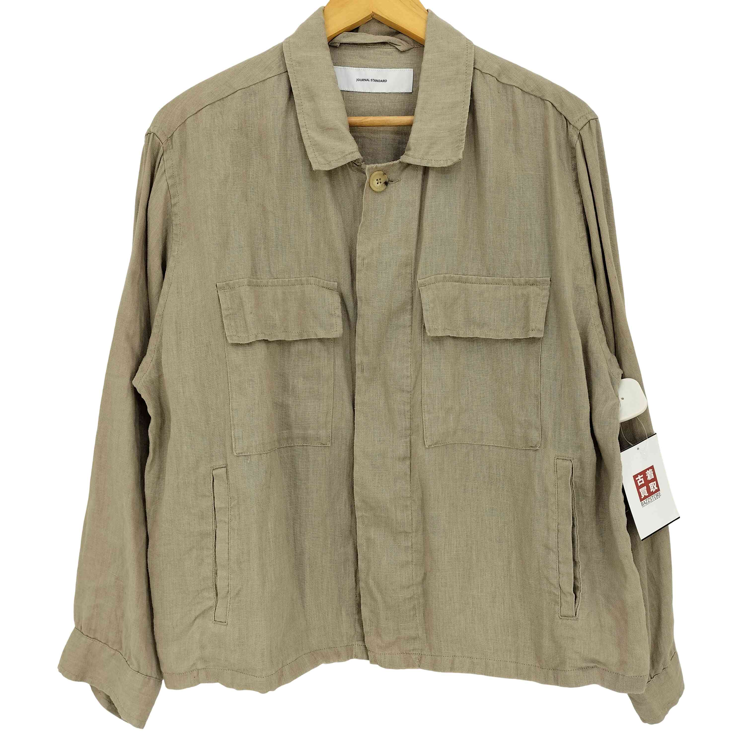 【新品級】25SS JOURNAL STANDARD リネンミリタリージャケット ジャーナルスタンダード JOURNAL STANDARD 25ss リネン