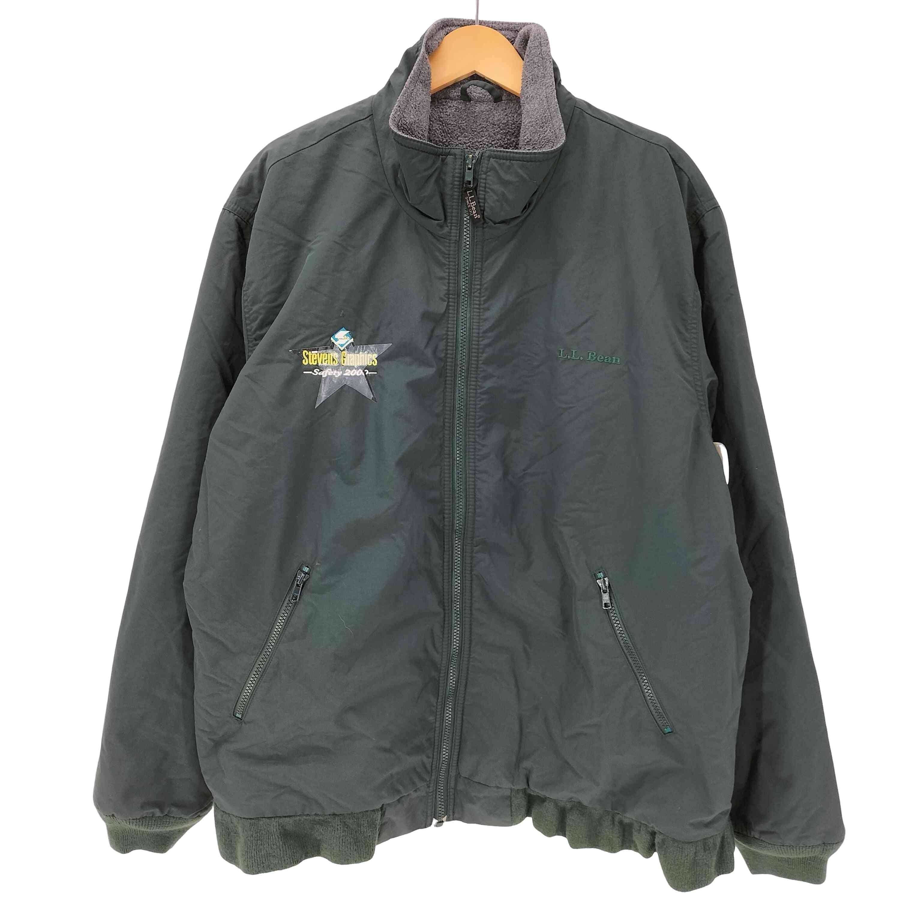 90s　エルエルビーン　ウォームアップジャケット　ブルゾン　メンズL相当　緑 90s エルエルビーン ウォームアップジャケット ブルゾン メンズL相当