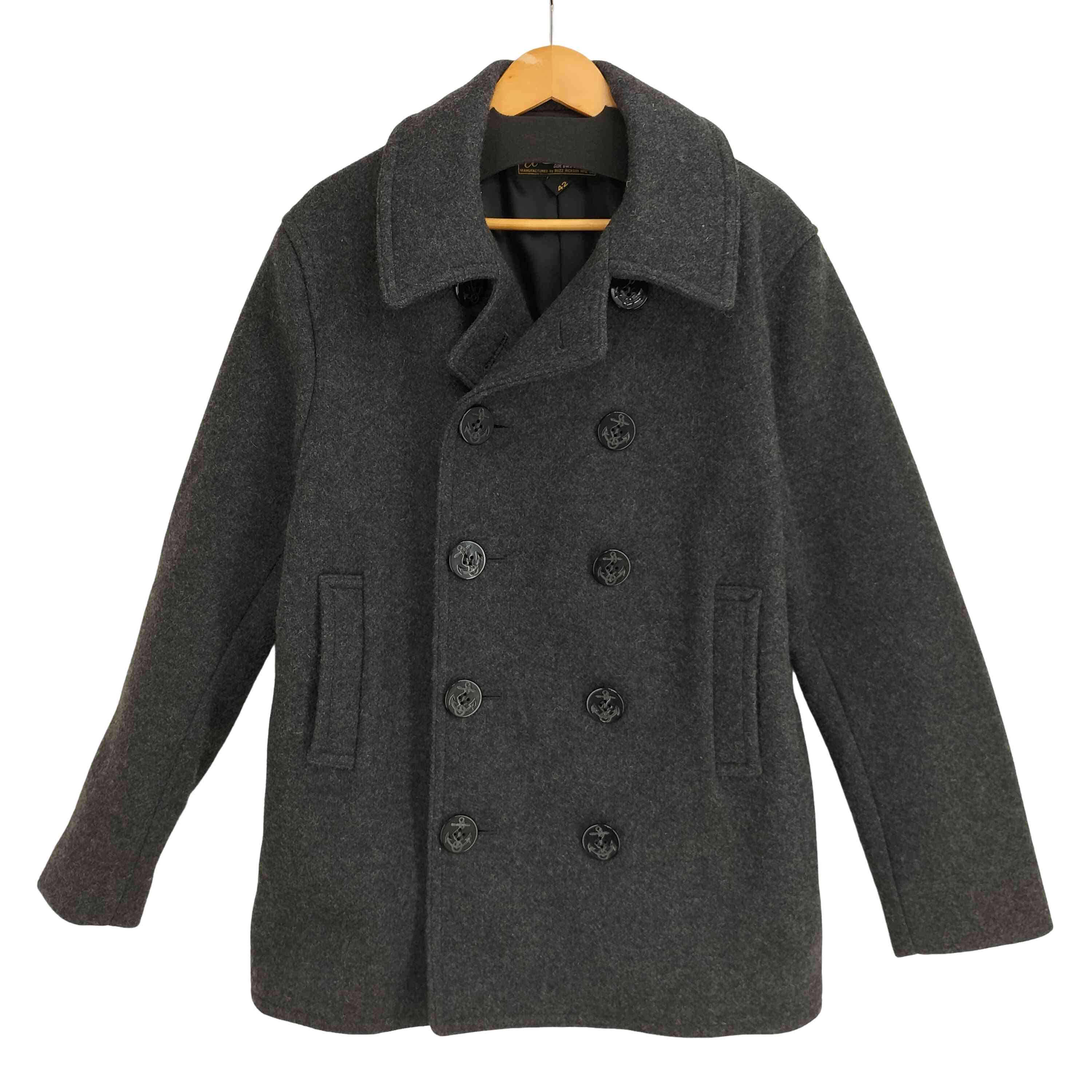 United Carr by BUZZ RICKSONS ウール Pコート メンズ US：42