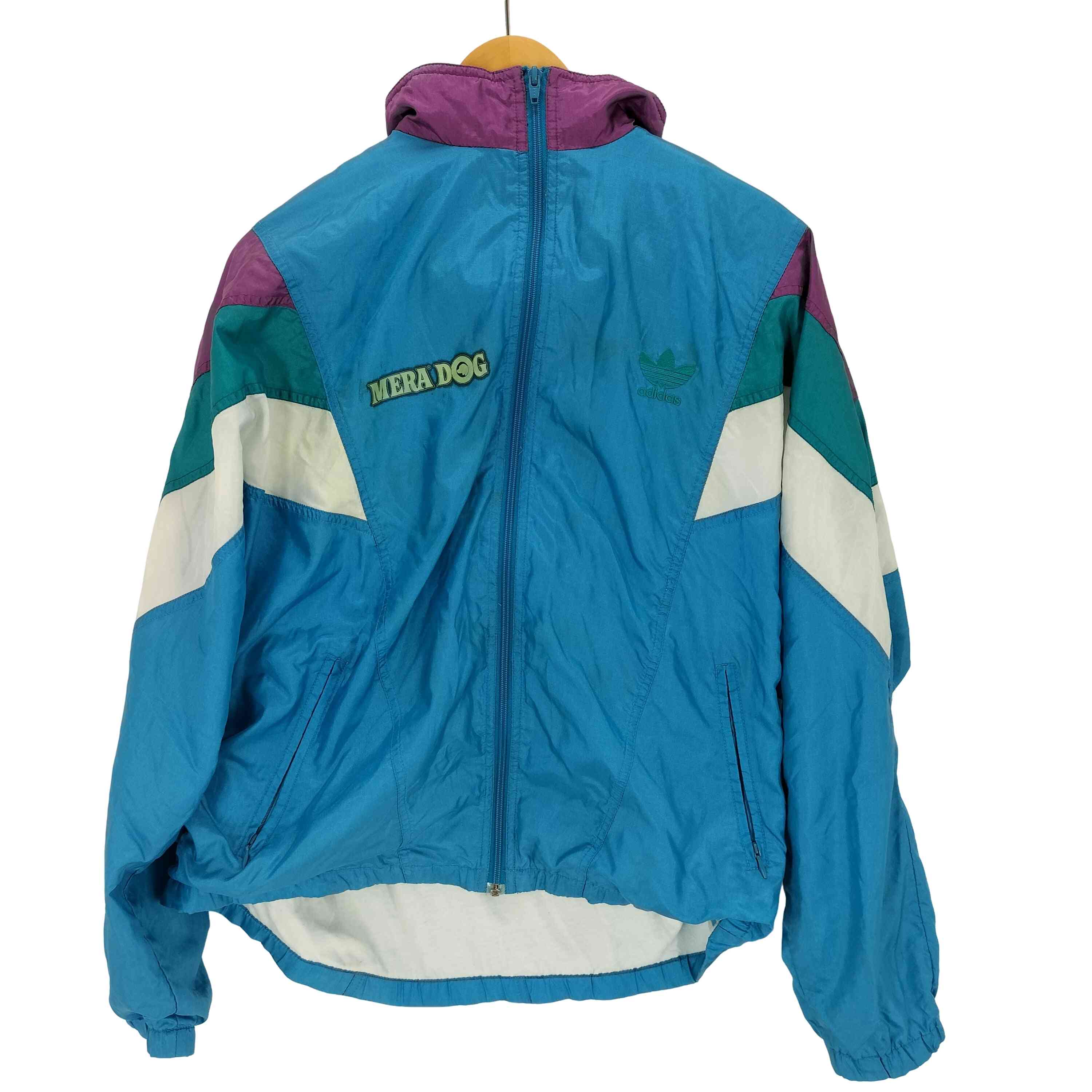 アディダス adidas 80s 三角タグ ロゴ刺繍 トラックジャケット