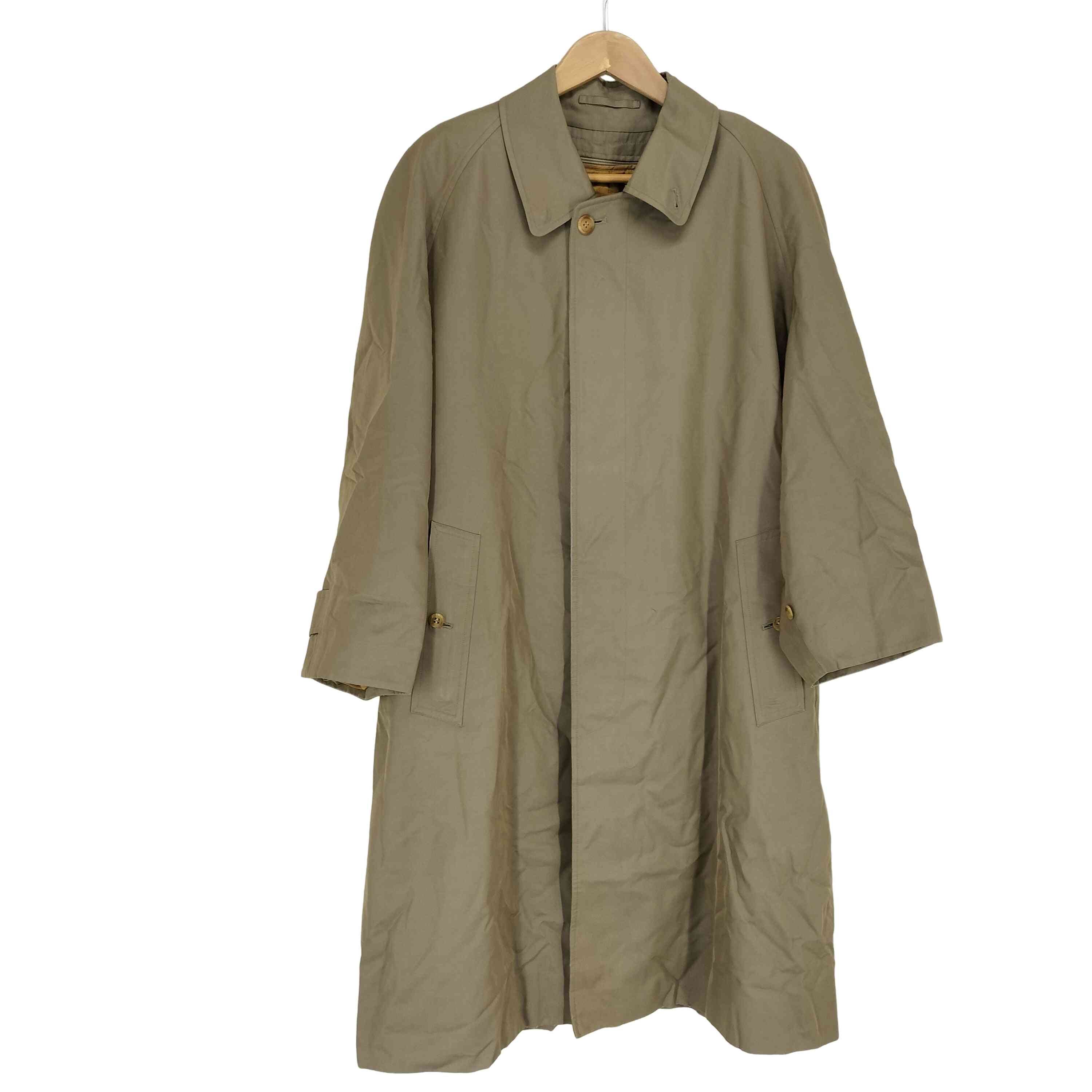 BURBERRYS(バーバリーズ) 金タグ 玉虫 裏地ノバチェックライナー付ステンカラーコート メンズ  175【中古】【ブランド古着バズストア】 バーバリーズ BURBERRYS 金タグ 玉虫 裏地ノバチェックライナー付