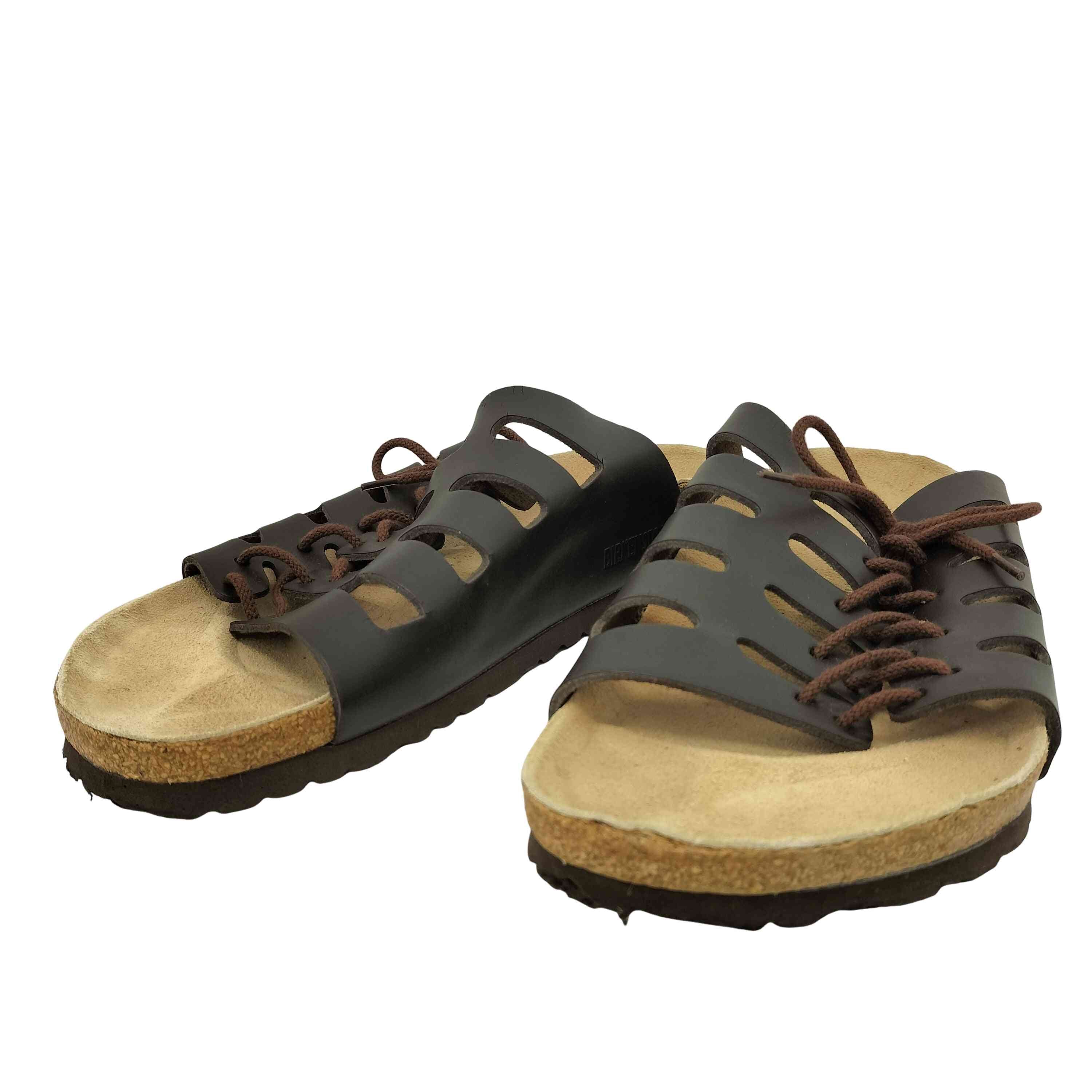 BIRKENSTOCK(ビルケンシュトック) Montana オブリークトゥ スエードレザー サンダル レディース  37【中古】【ブランド古着バズストア】 ビルケンシュトック BIRKENSTOCK Montana オブリークトゥ スエード