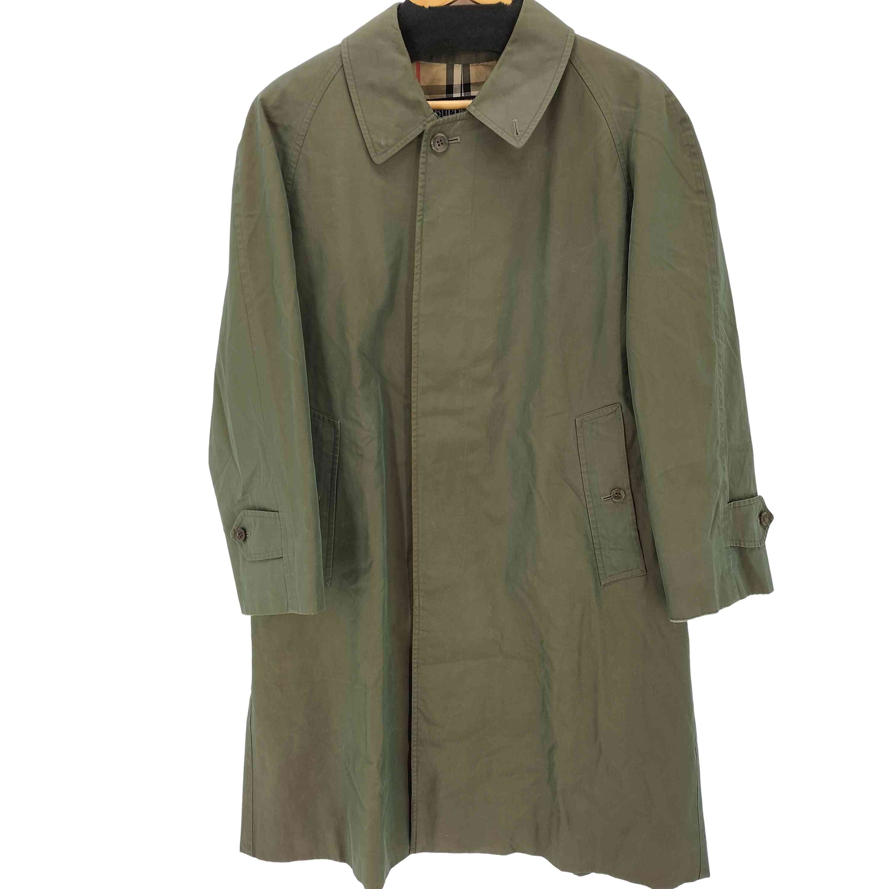 バーバリーズ BURBERRYS 裏地ノバチェック 比翼ステンカラーコート