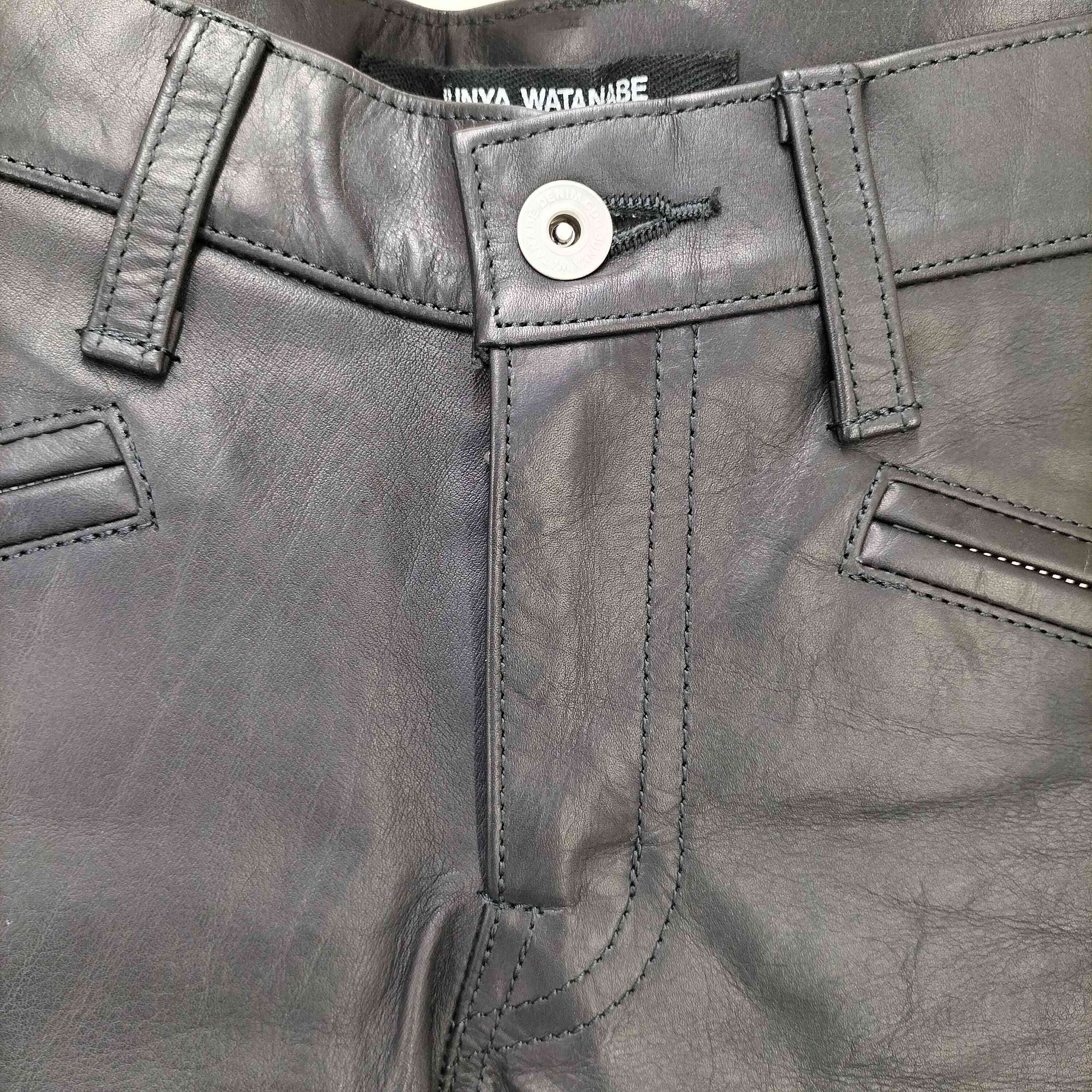 JUNYA WATANABE COMME des GARCONS(ジュンヤワタナベコムデギャルソン) 07aw  ジップデザイン レザーパンツ レディース  ss【中古】【ブランド古着バズストア】 ジュンヤワタナベコムデギャルソン JUNYA WATANABE COMME des GARCONS