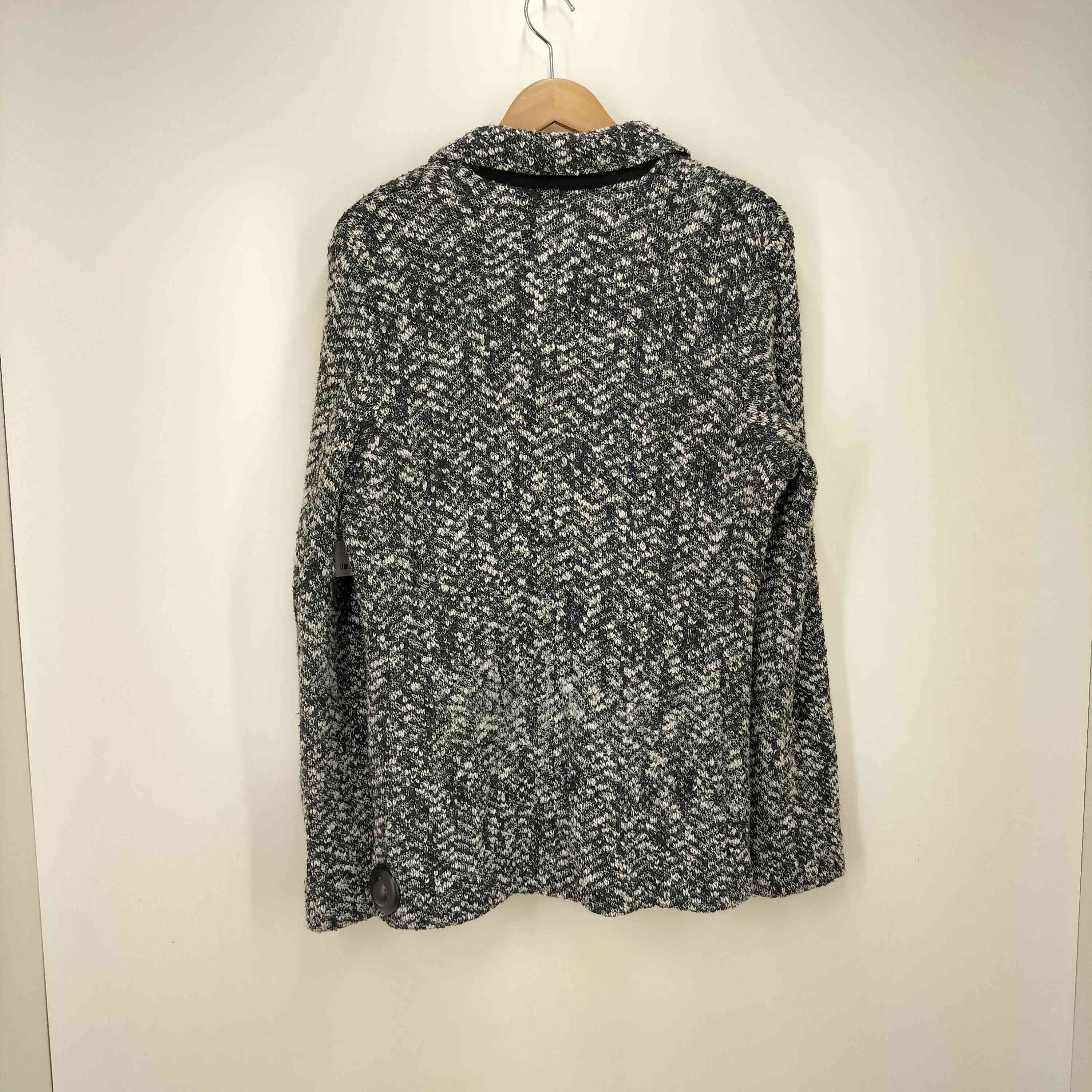 ラルディー二 LARDINI ウール リネン混 ニットテーラードジャケット