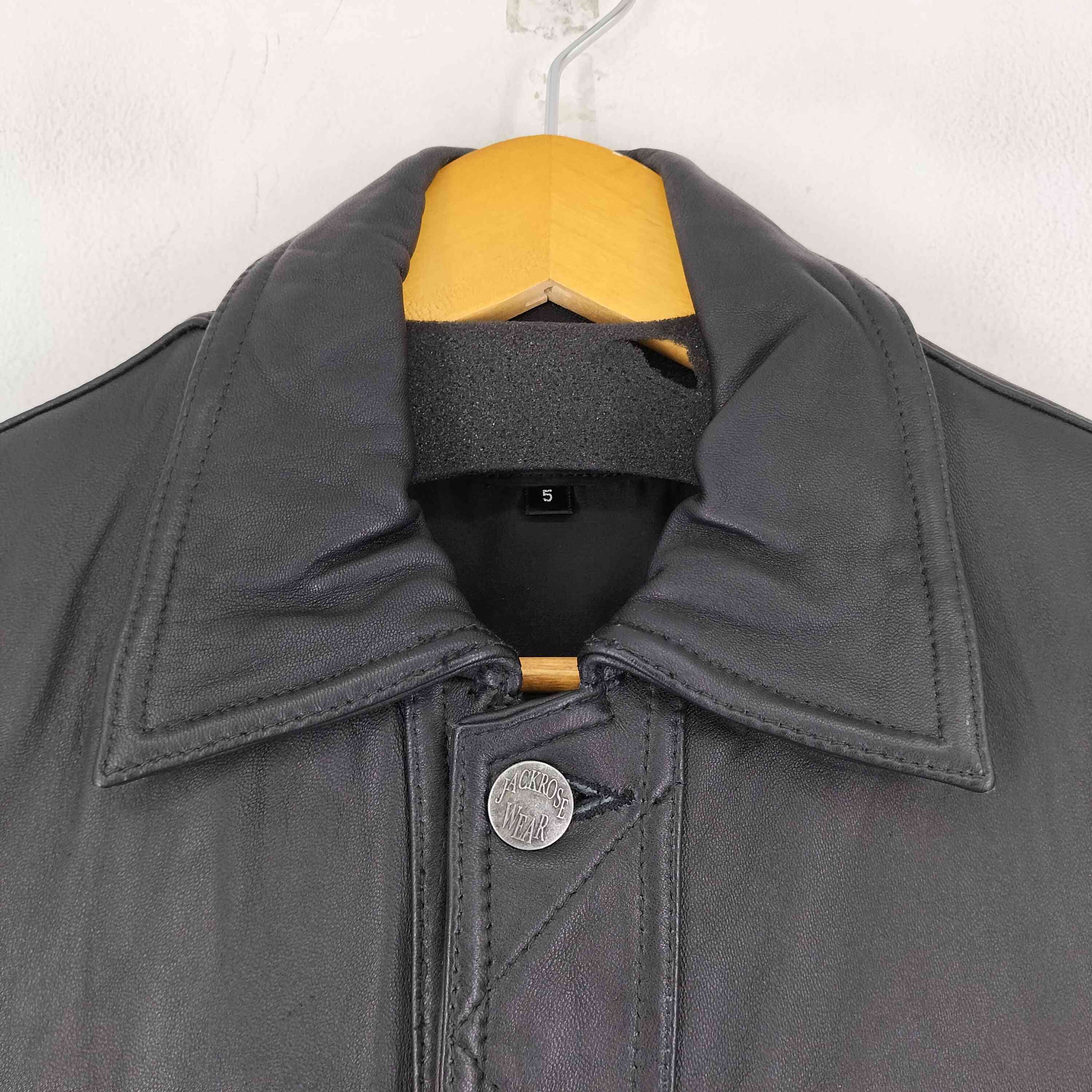 ジャックローズ JACKROSE 羊革レザートラッカージャケット メンズ 5 