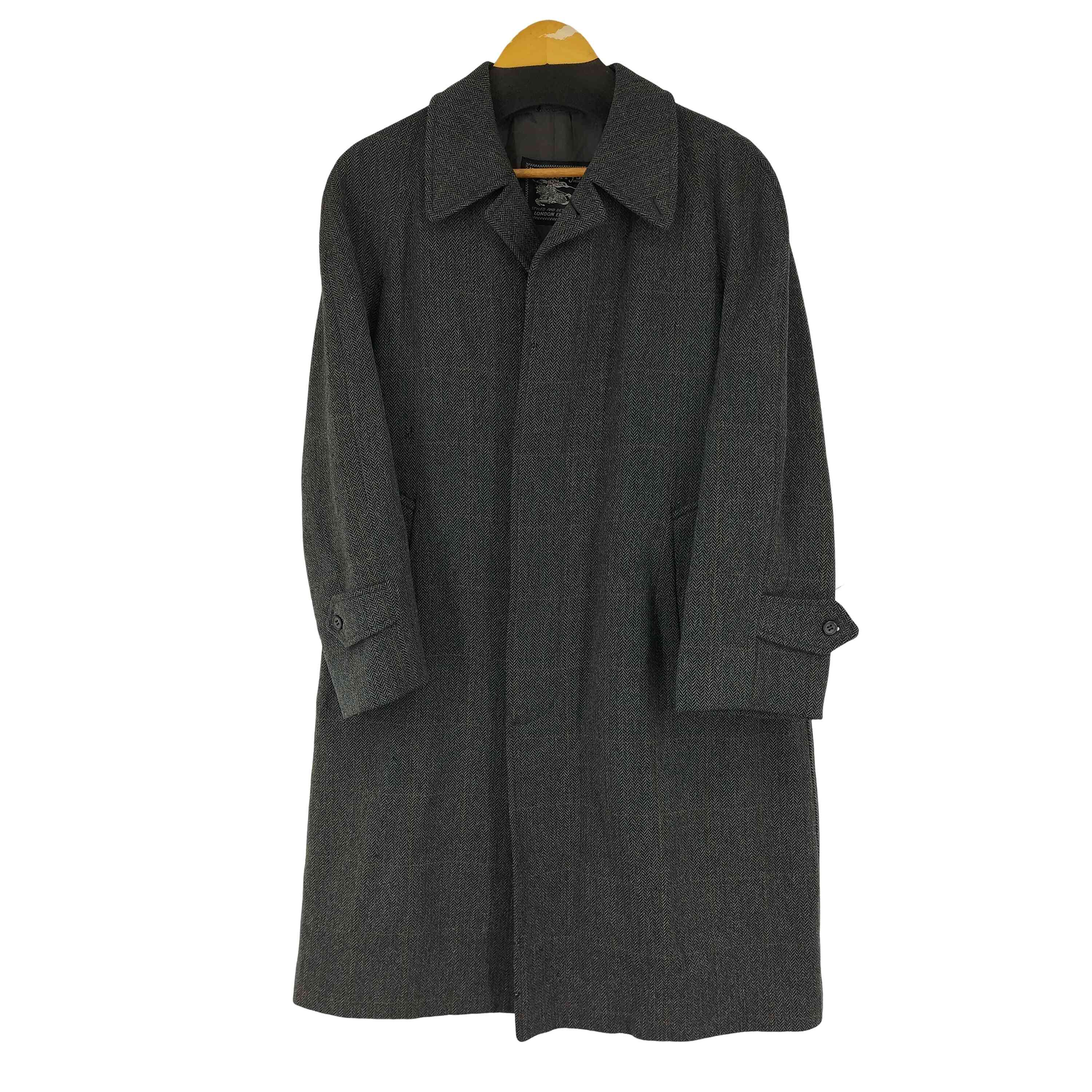 バーバリーズ BURBERRYS ヘリンボーン ステンカラーコート メンズ