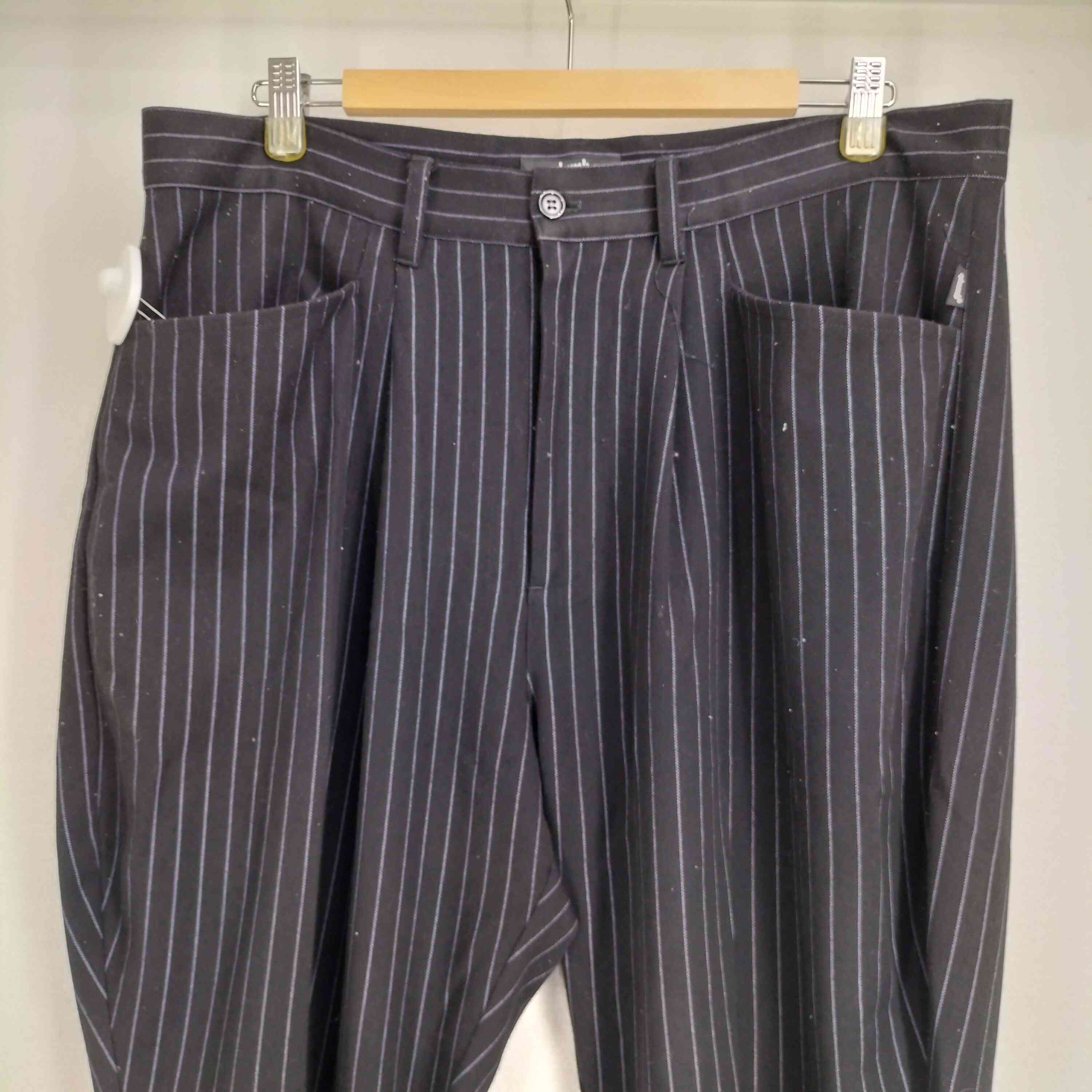 グラム glamb カールストライプクロップドスラックス メンズ JPN：L