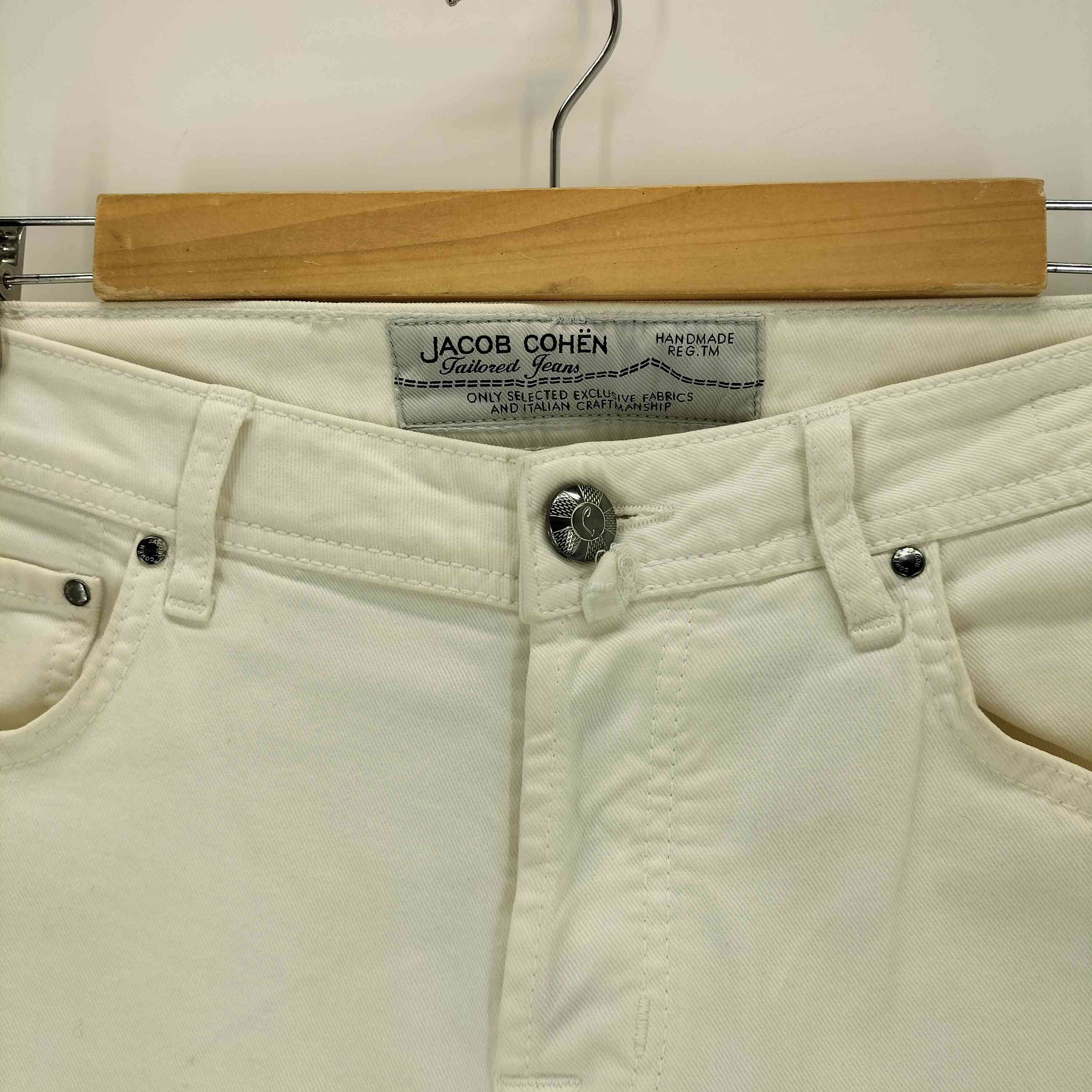 ヤコブコーエン JACOB COHEN 622ボタンフライ ホワイトデニム メンズ