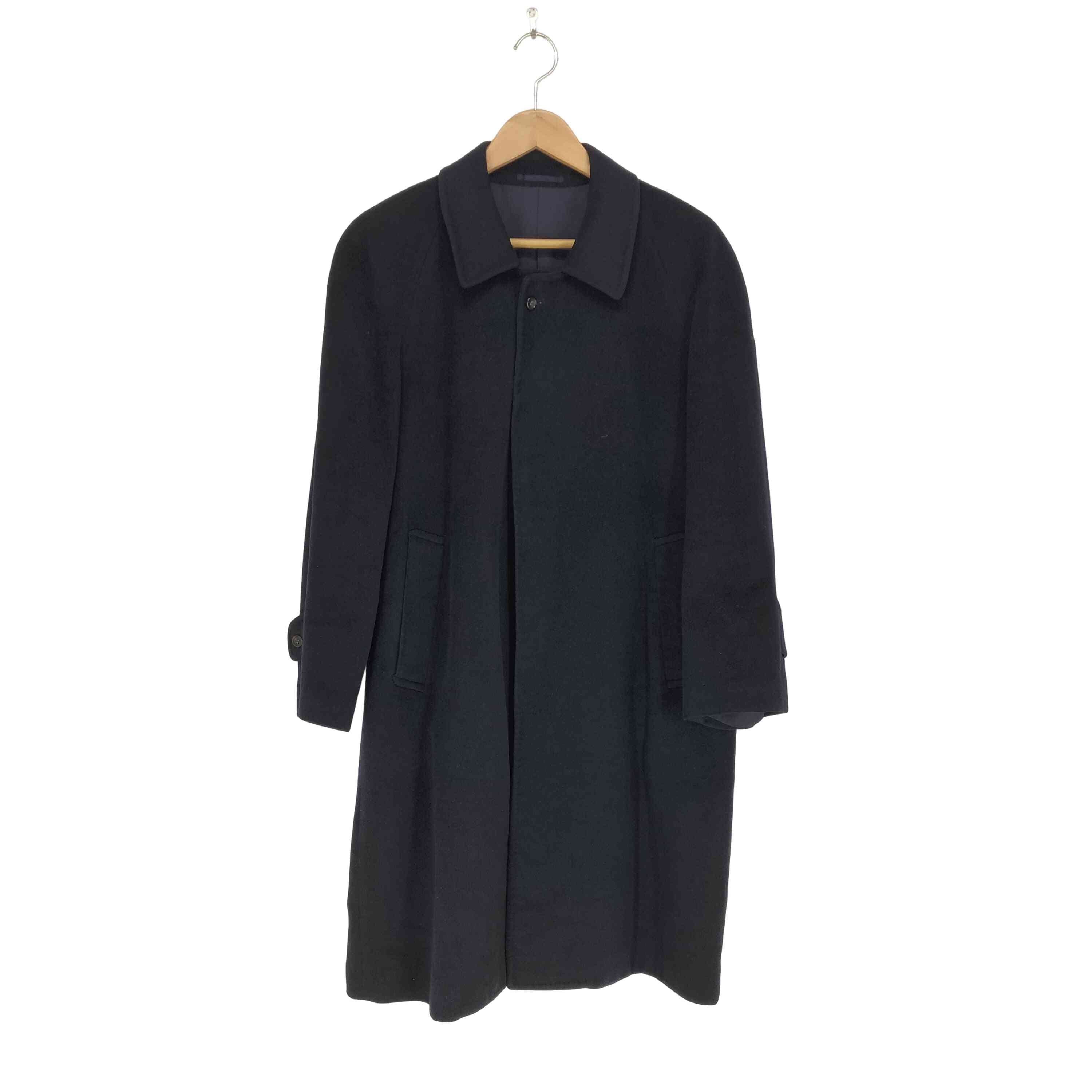 カシミヤ100 比翼ステンカラーコート メンズ 160 – ブランド古着買取