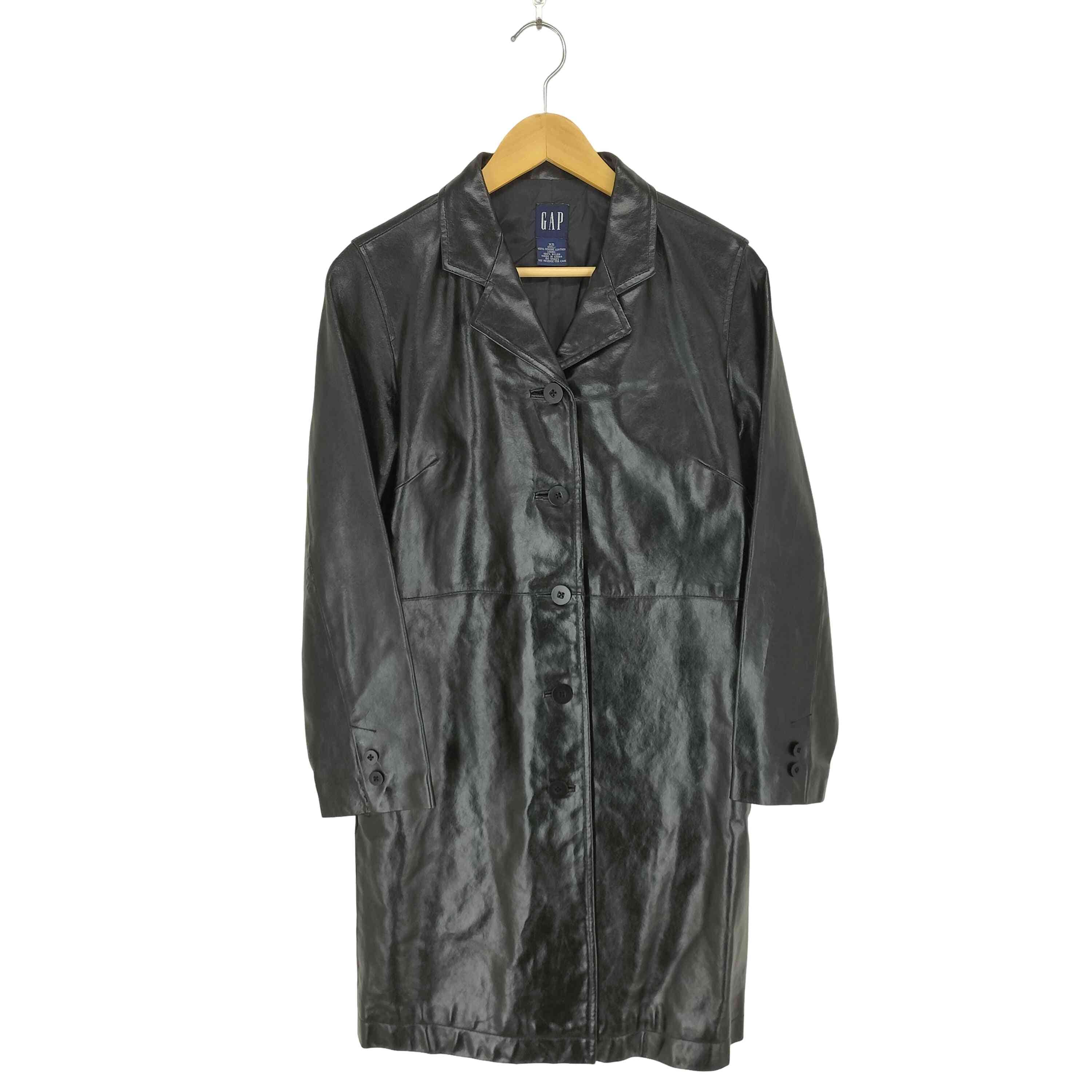 ギャップ Gap OLD GENUINE LEATHER レザーチェスターコート レディース 