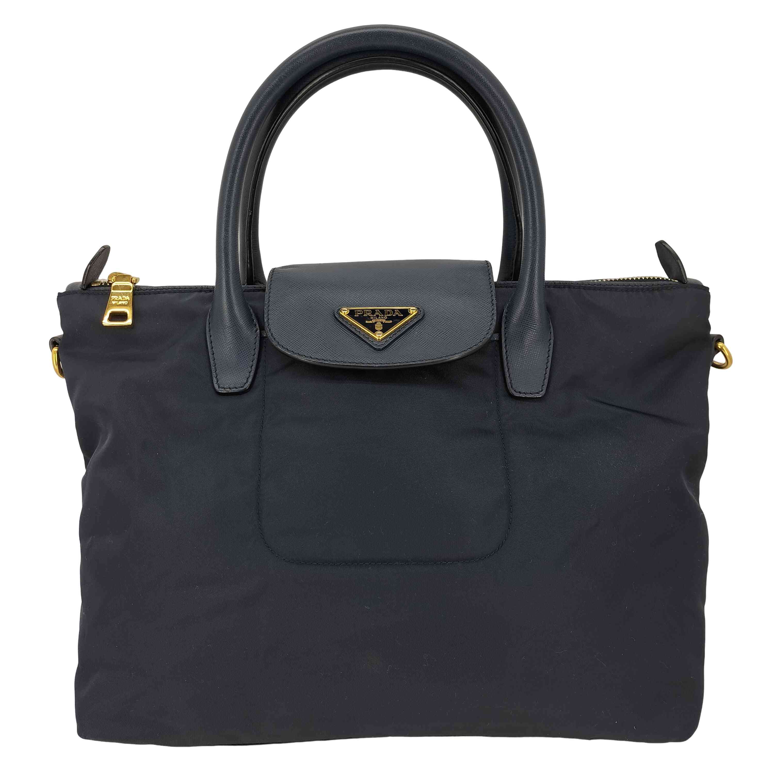 プラダ PRADA 三角 プレート ロゴ 2WAY テスートナイロン トートバッグ