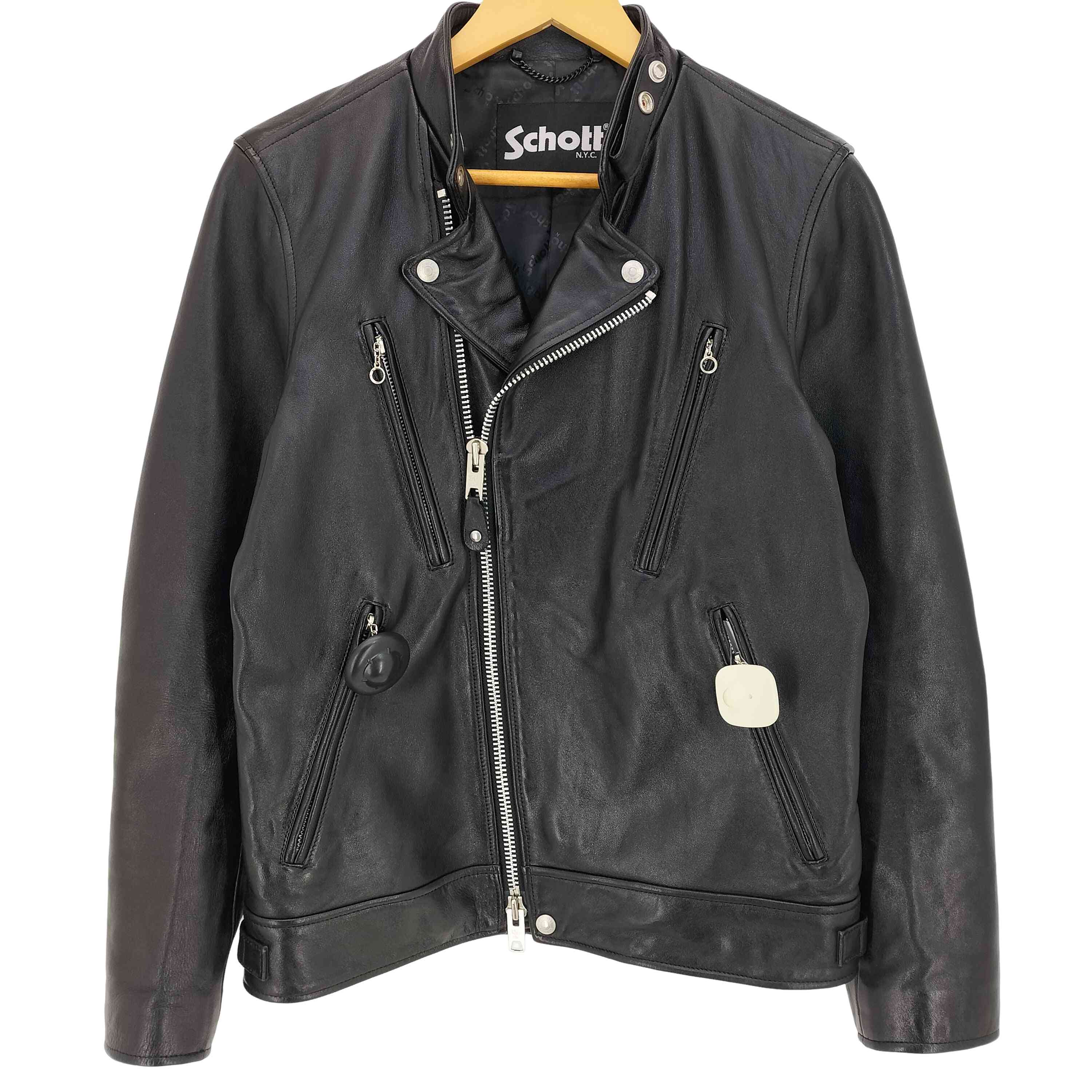 ショット Schott ナイロンダブルライダースジャケット メンズ JPN：L