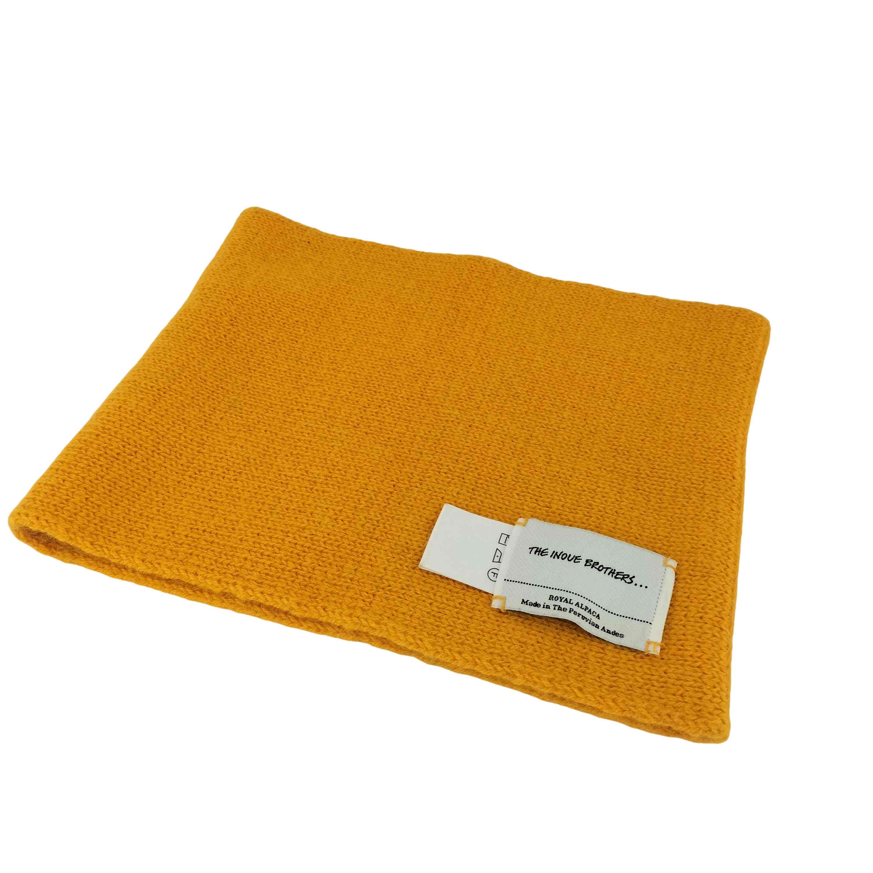 小物 THE INOUE BROTHERS alpaca muffler orange THE INOUE BROTHERS Brushed Scarf アルパカ マフラー