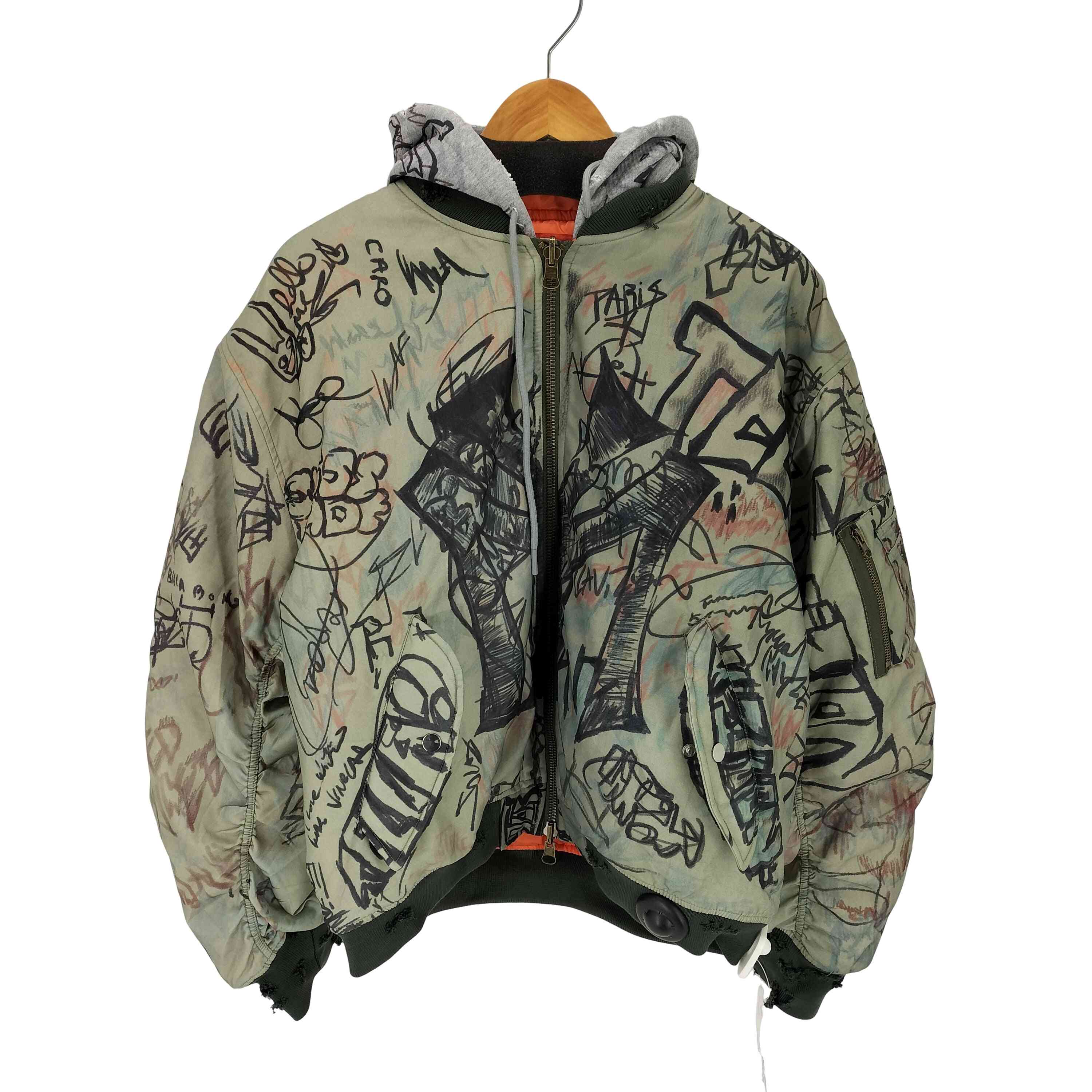 MOWALOLA Graffiti Bomber メンズ import：L – ブランド古着買取販売