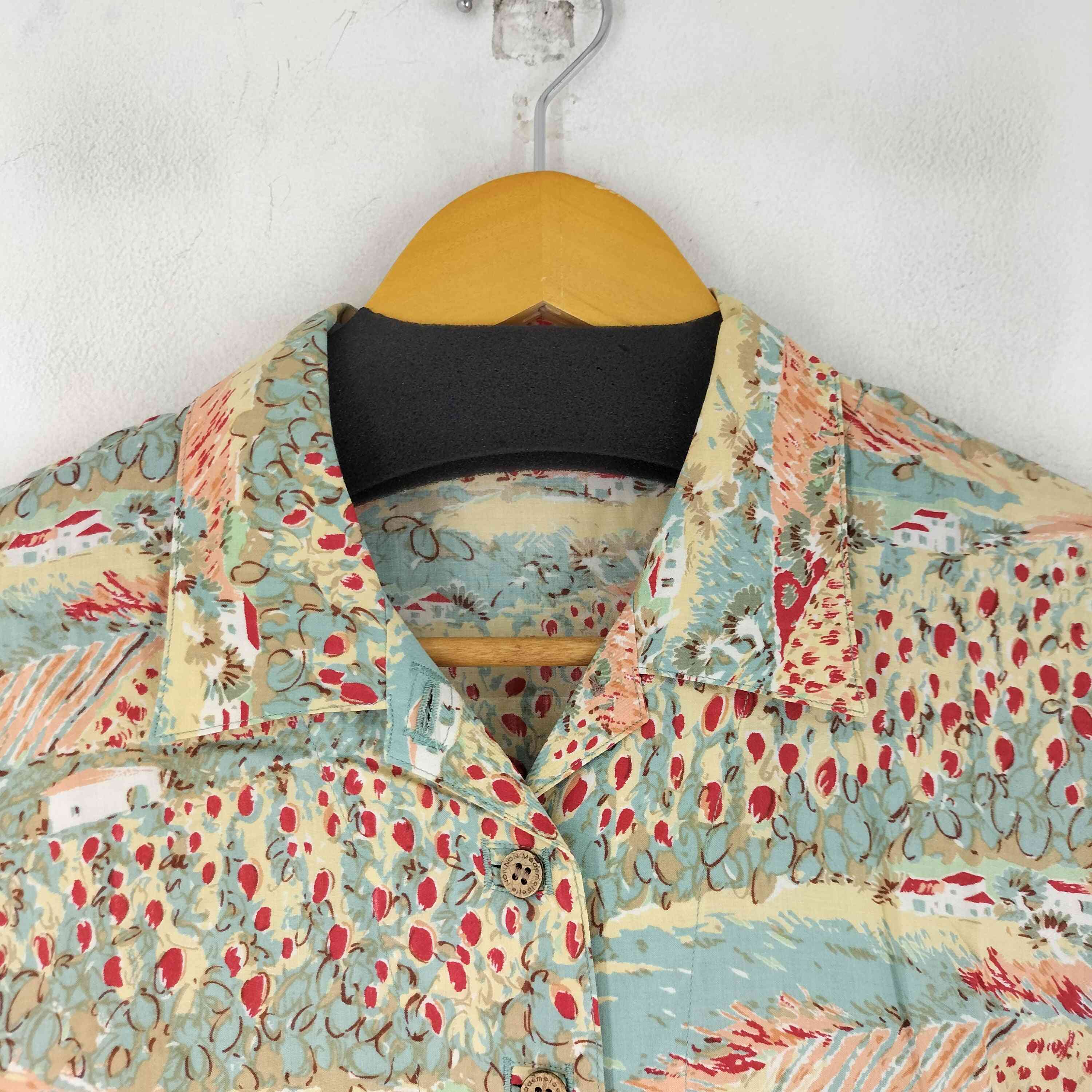 マドモアゼルノンノン mademoiselle NON NON S/S レーヨン アロハ