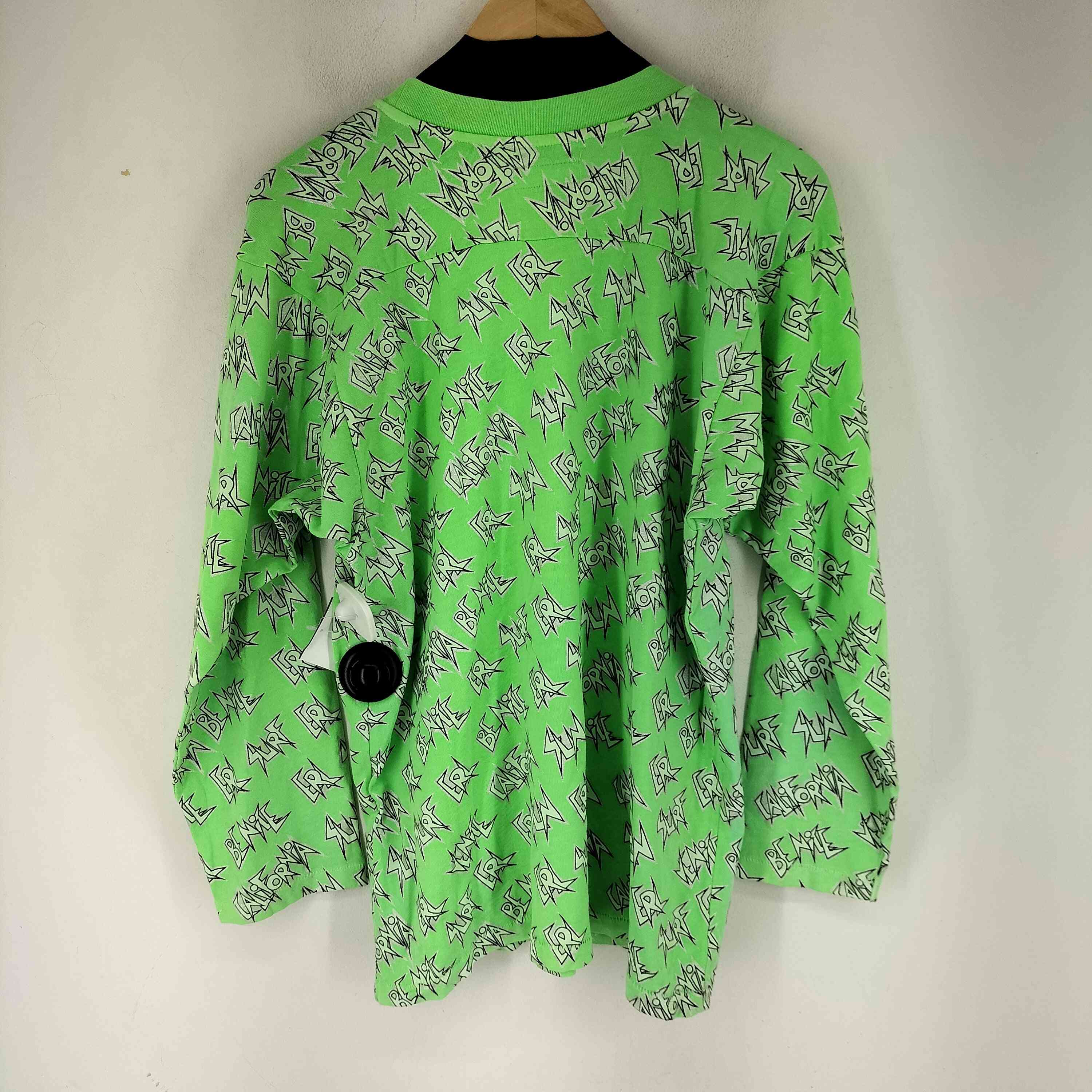 イーアールエル ERL ALL OVER LOGO PRINT T SHIRT メンズ import：L