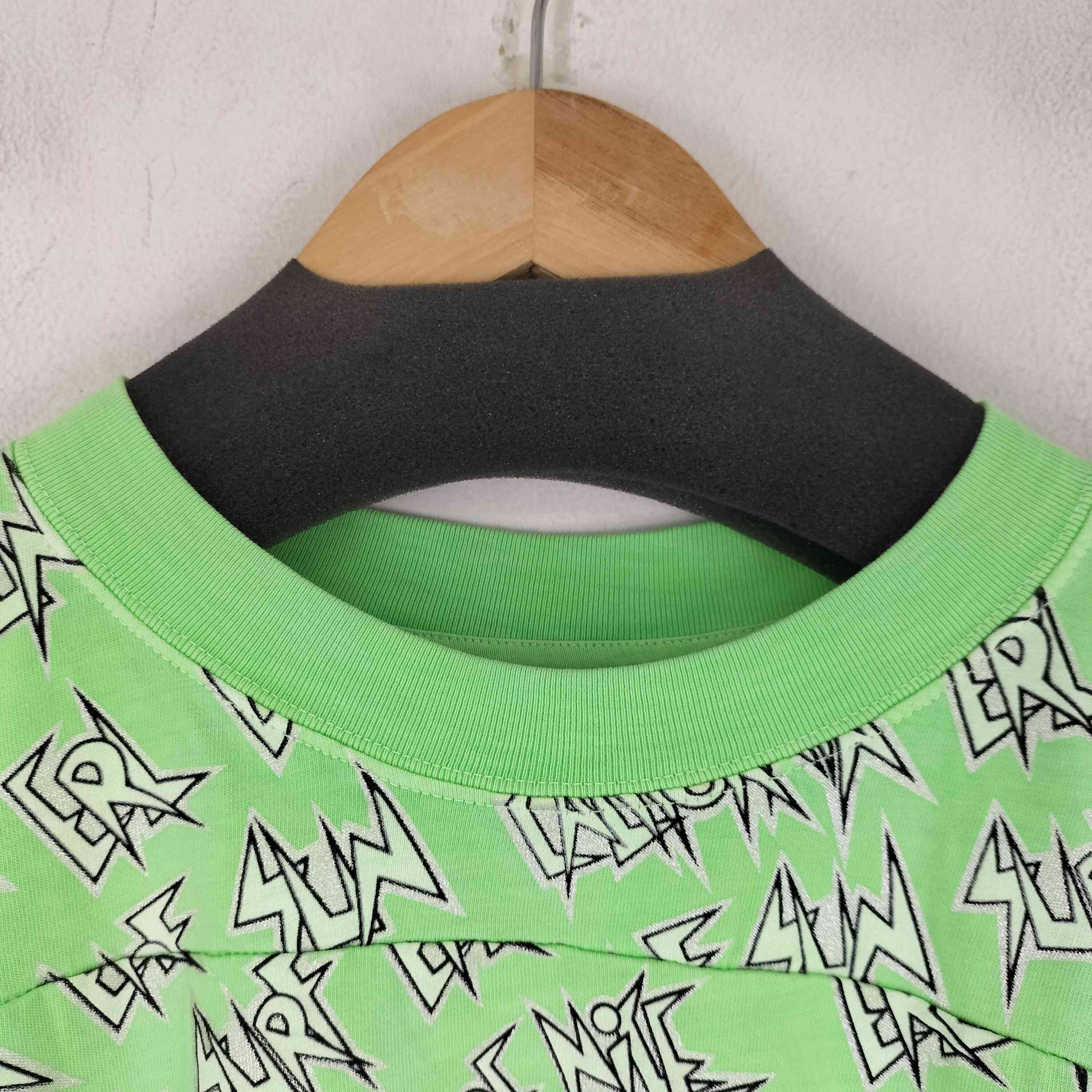 イーアールエル ERL ALL OVER LOGO PRINT T SHIRT メンズ import：L