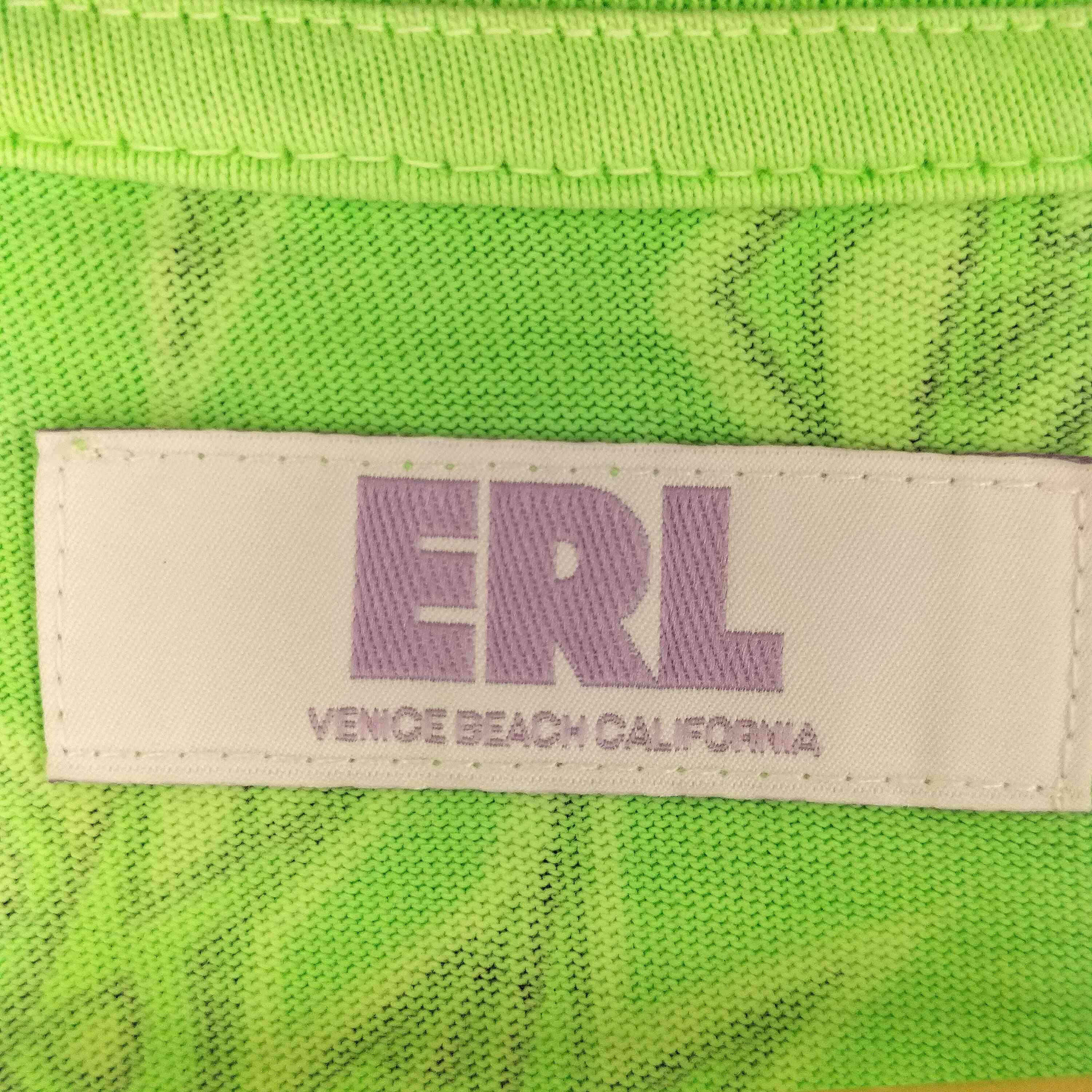 イーアールエル ERL ALL OVER LOGO PRINT T SHIRT メンズ import：L