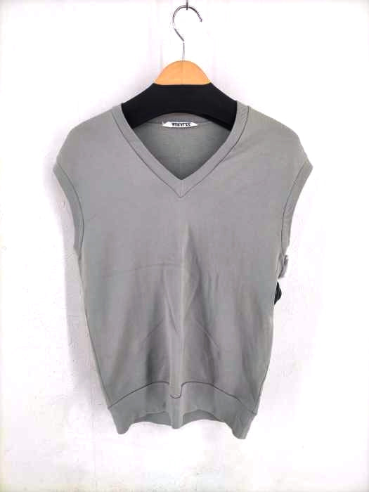 オーラリー AURALEE 22ss LIGHT FLOWY SWEAT V-NECK VEST レディース 1