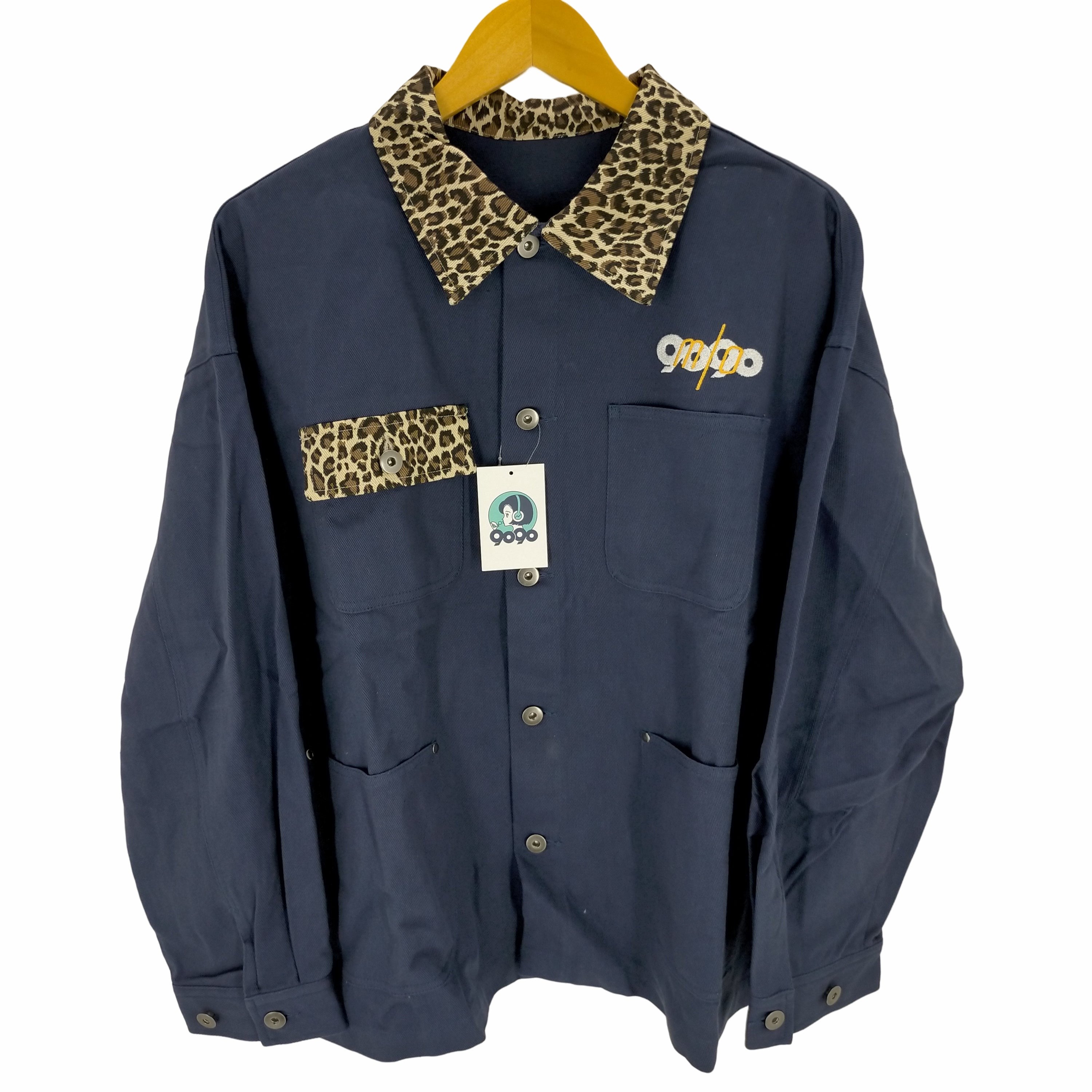ナインティナインティ 9090 MIO × 9090 Leopard collar shirts メンズ JPN：M