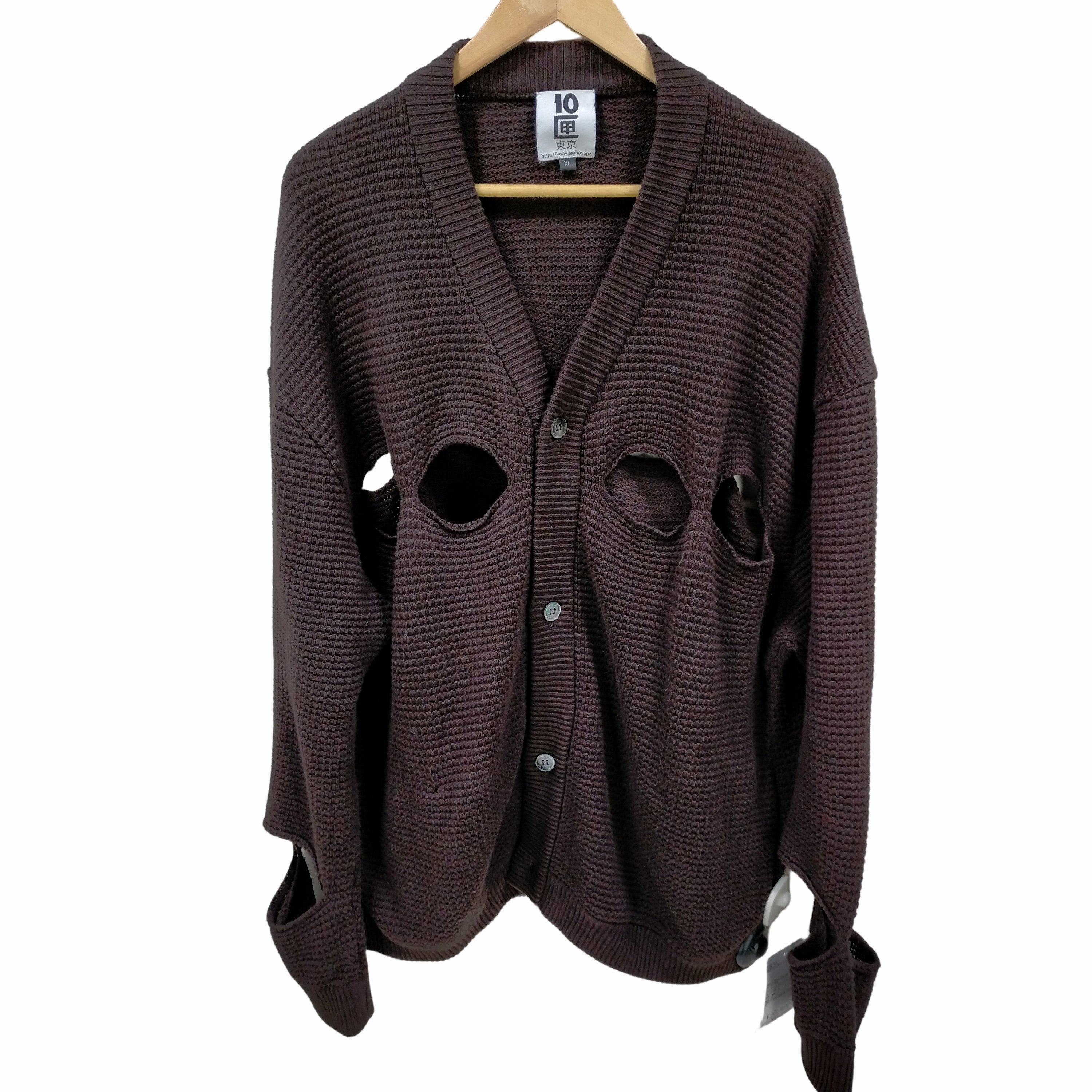 テンボックス 10匣 TEN BOX 22FW EL PRADO CARDIGAN ホールデザイン