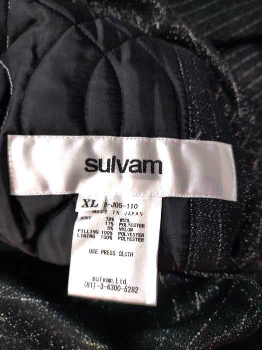 サルバム sulvam 21AW QUILTING GLITTER STRIPE JACKET メンズ JPN：XL