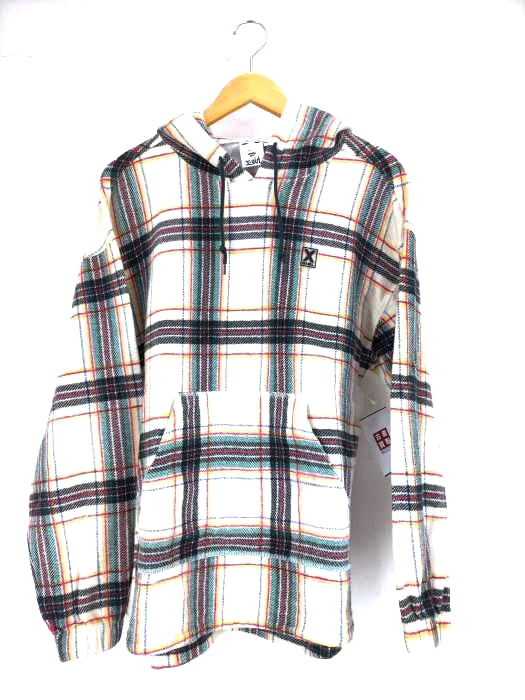 エックスガール X-girl SHAGGY PLAID HOODIE レディース JPN：M