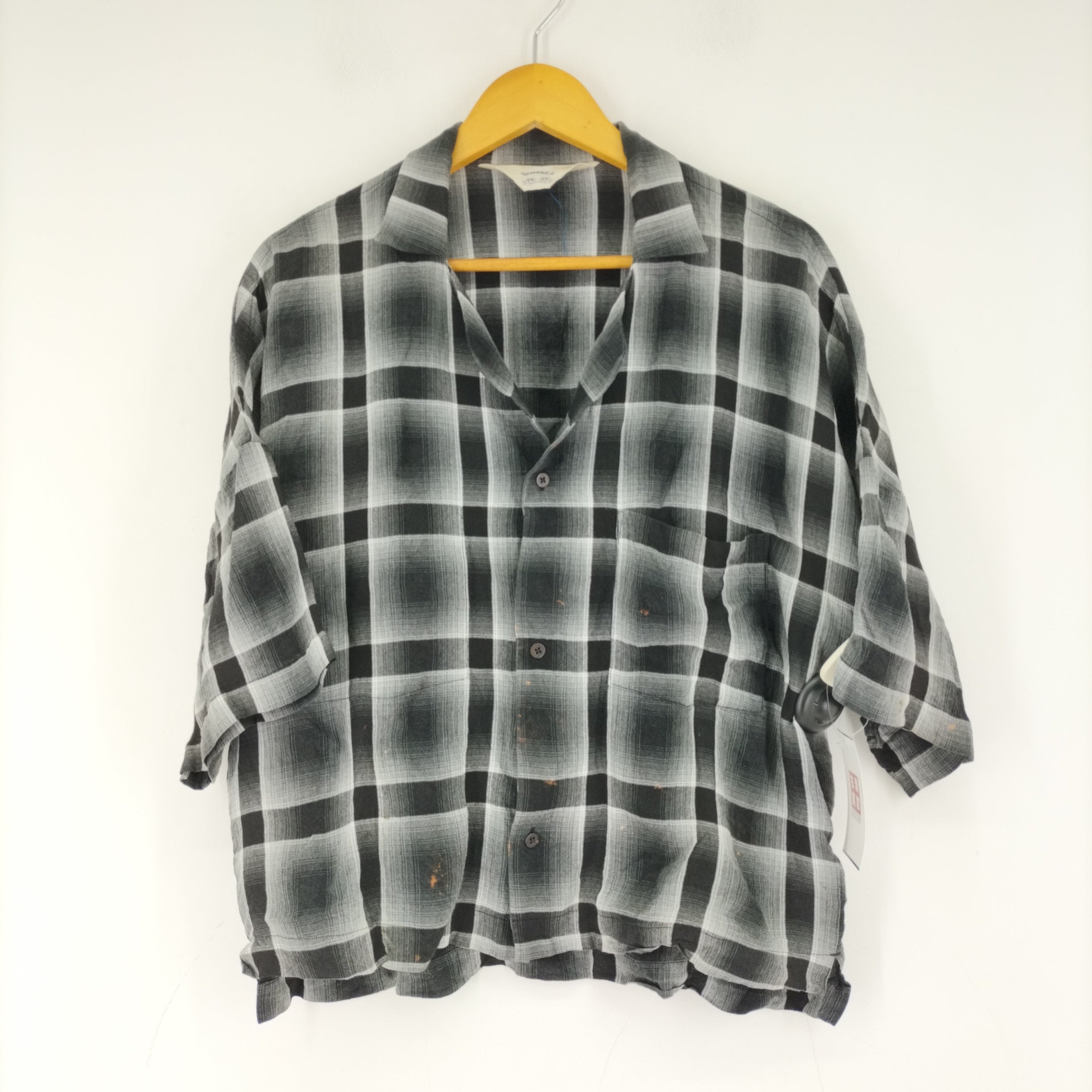 サンシー SUNSEA Shadow Check Fried Shrimp Shirt メンズ JPN：3