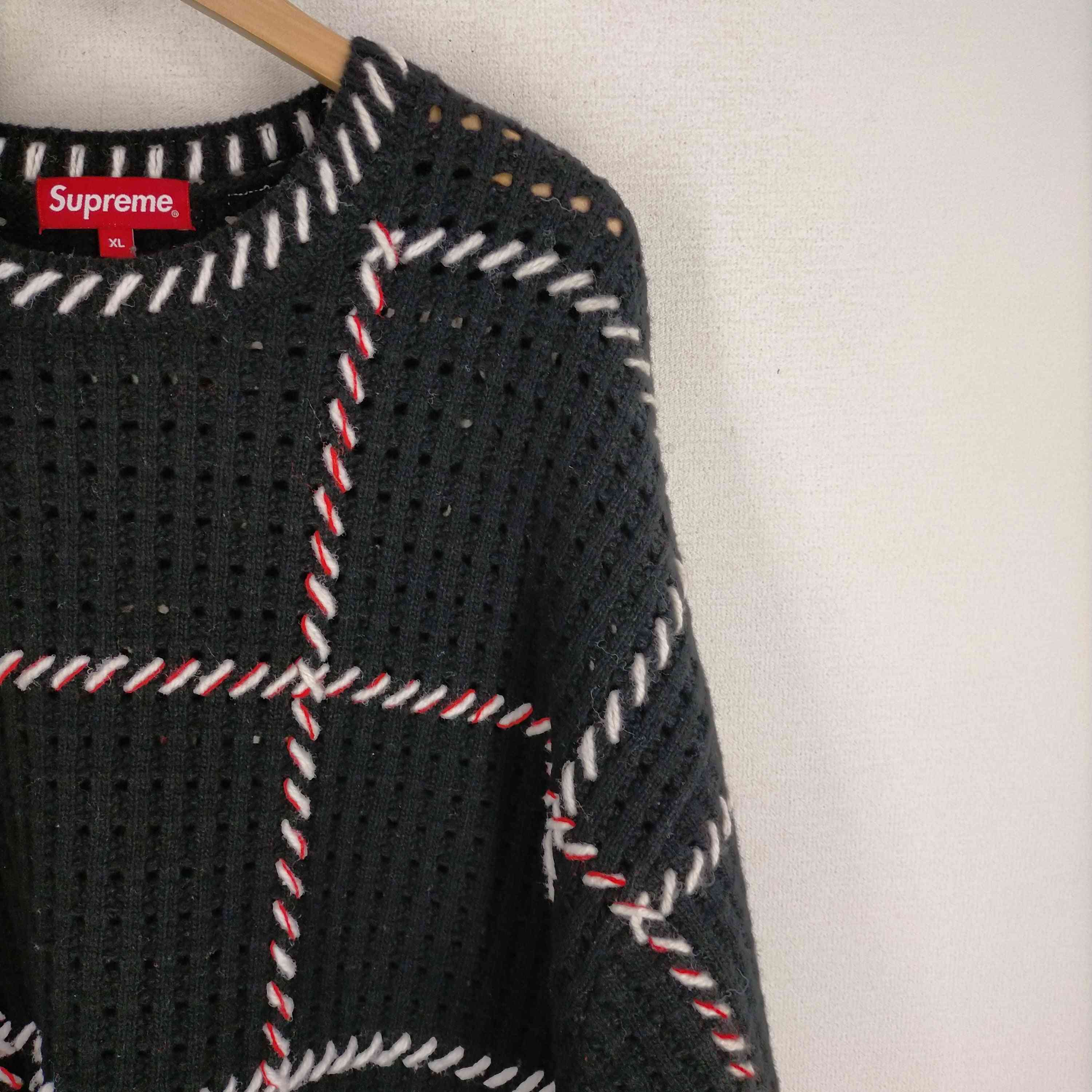 シュプリーム Supreme 23SS Quilt Stitch Sweater メンズ JPN：XL