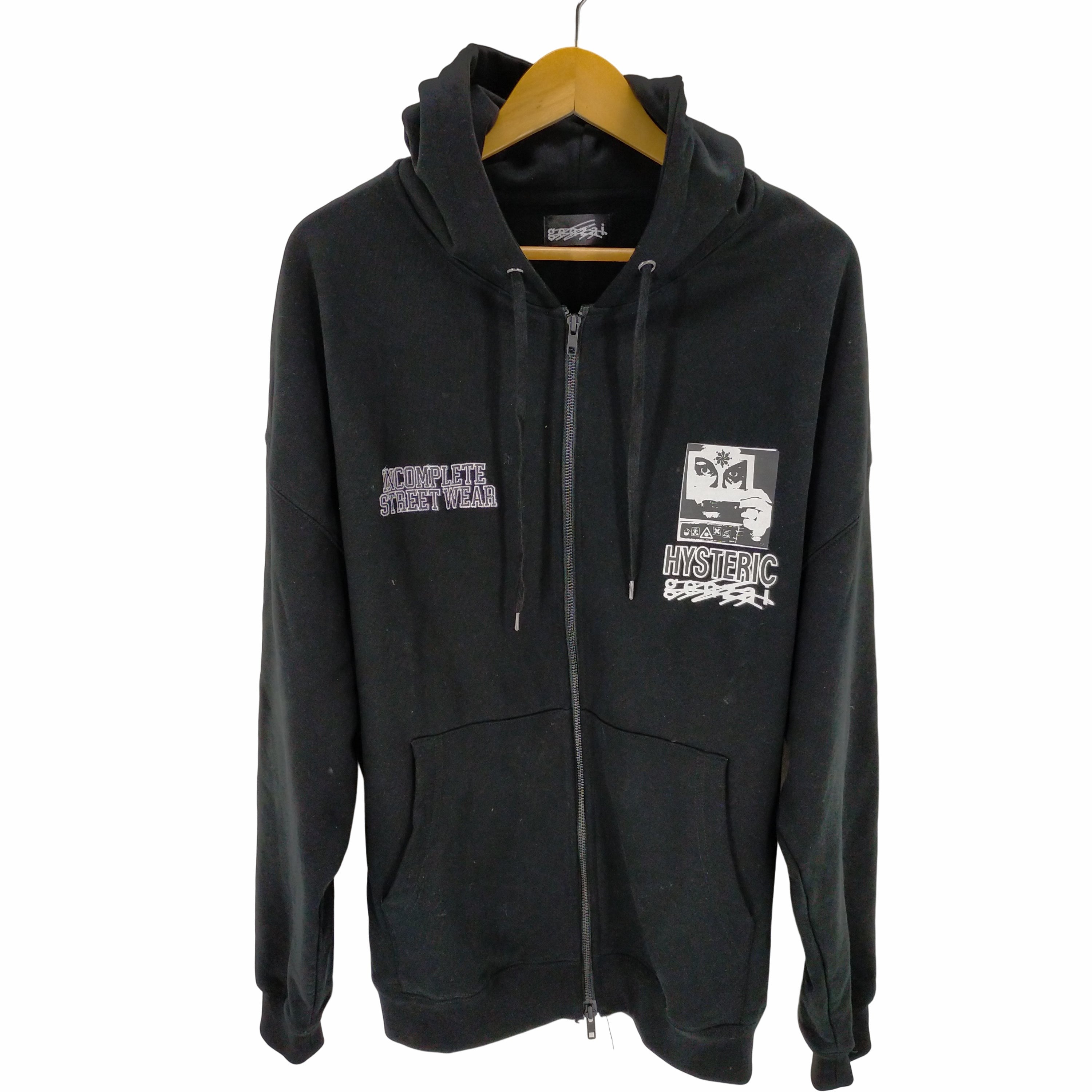 ゲンザイ genzai HYSTERIC GLAMOUR genzai Zip Hoodie メンズ JPN：XL – ブランド古着買取販売バズストア