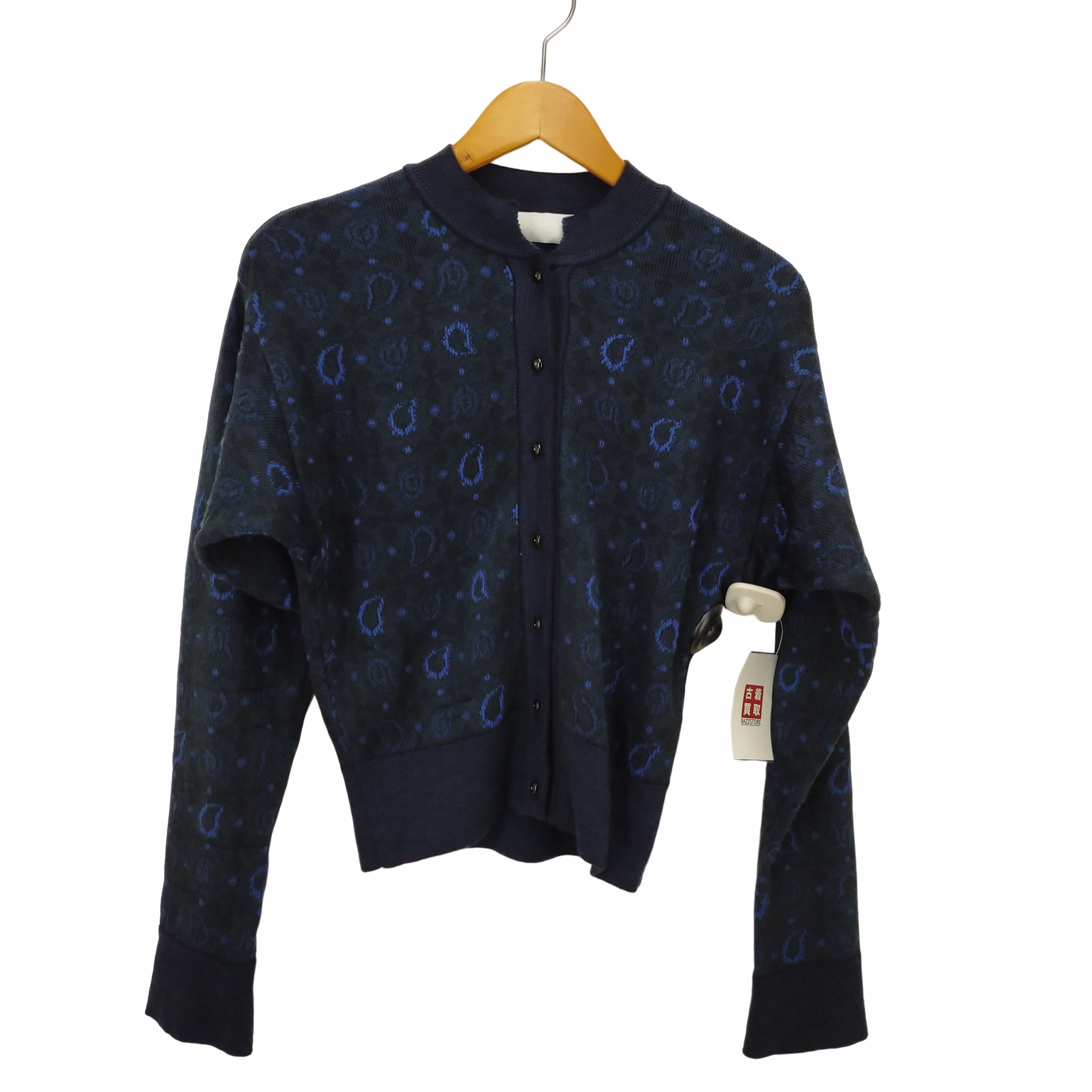 マメクロゴウチ Mame Kurogouch Paisley Jacquard Knitted Cardigan