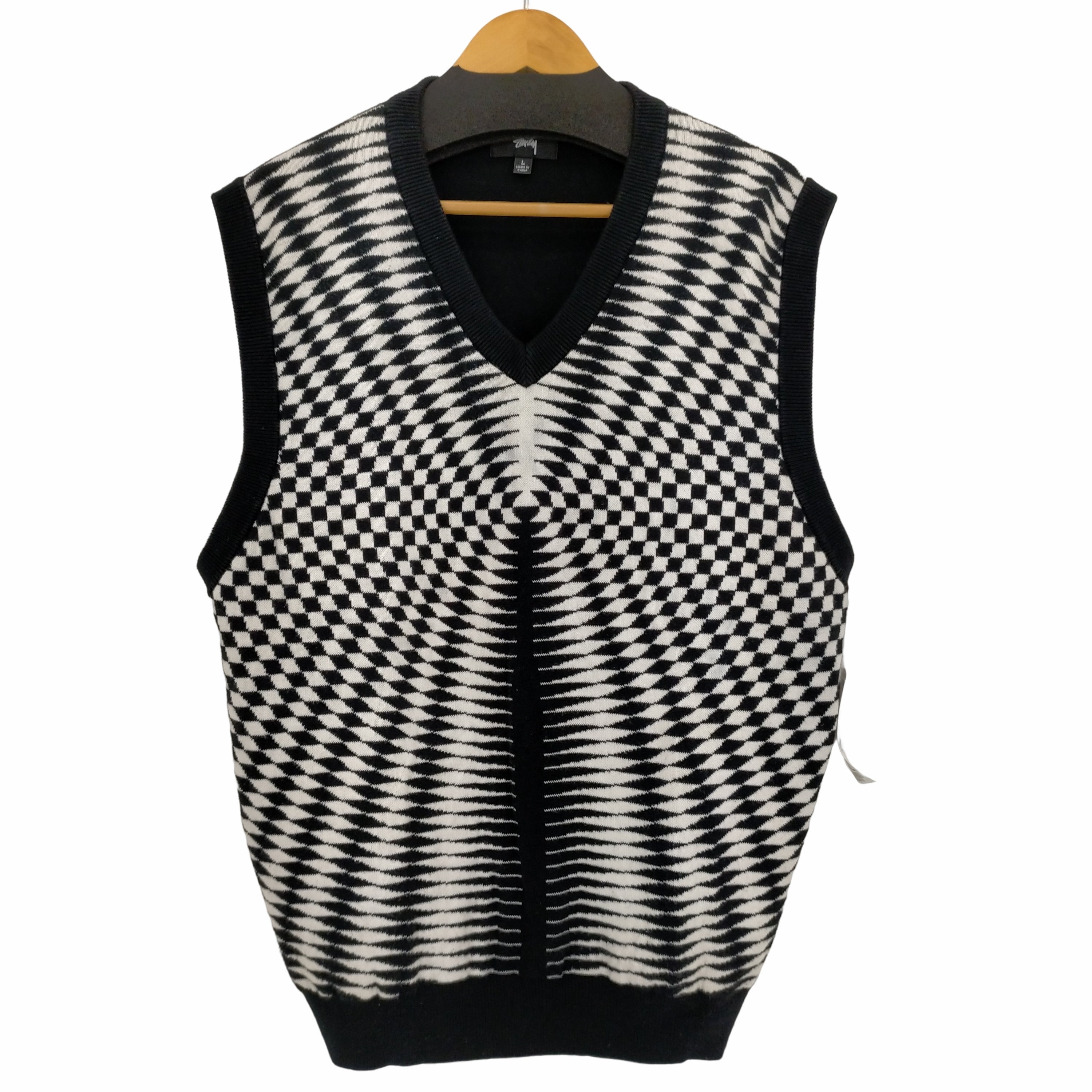 ステューシー Stussy psychedelic check vest メンズ JPN：L