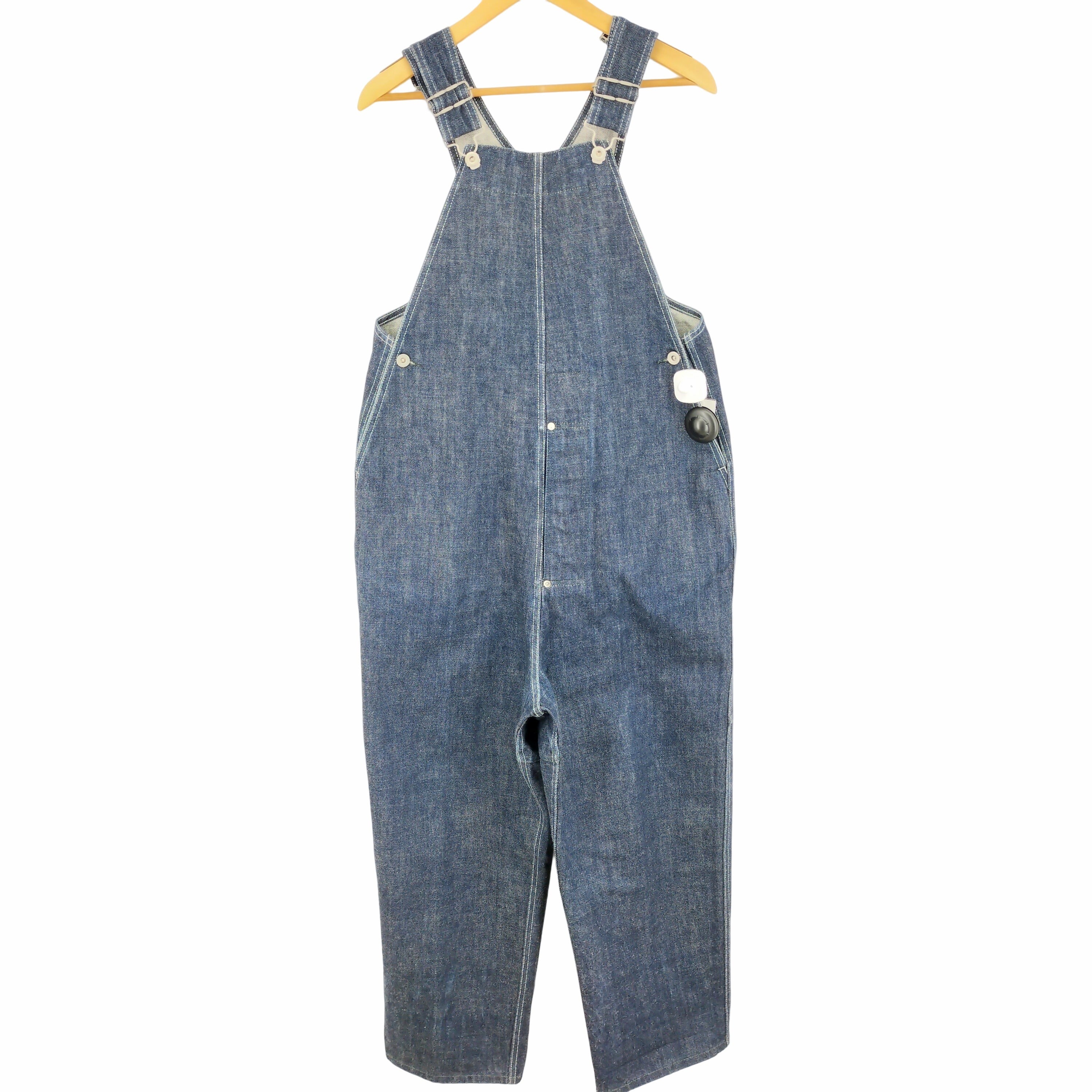 ツキ TUKI TYPE2 INDIGO DENIM ノンウォッシュデニムサロペット メンズ