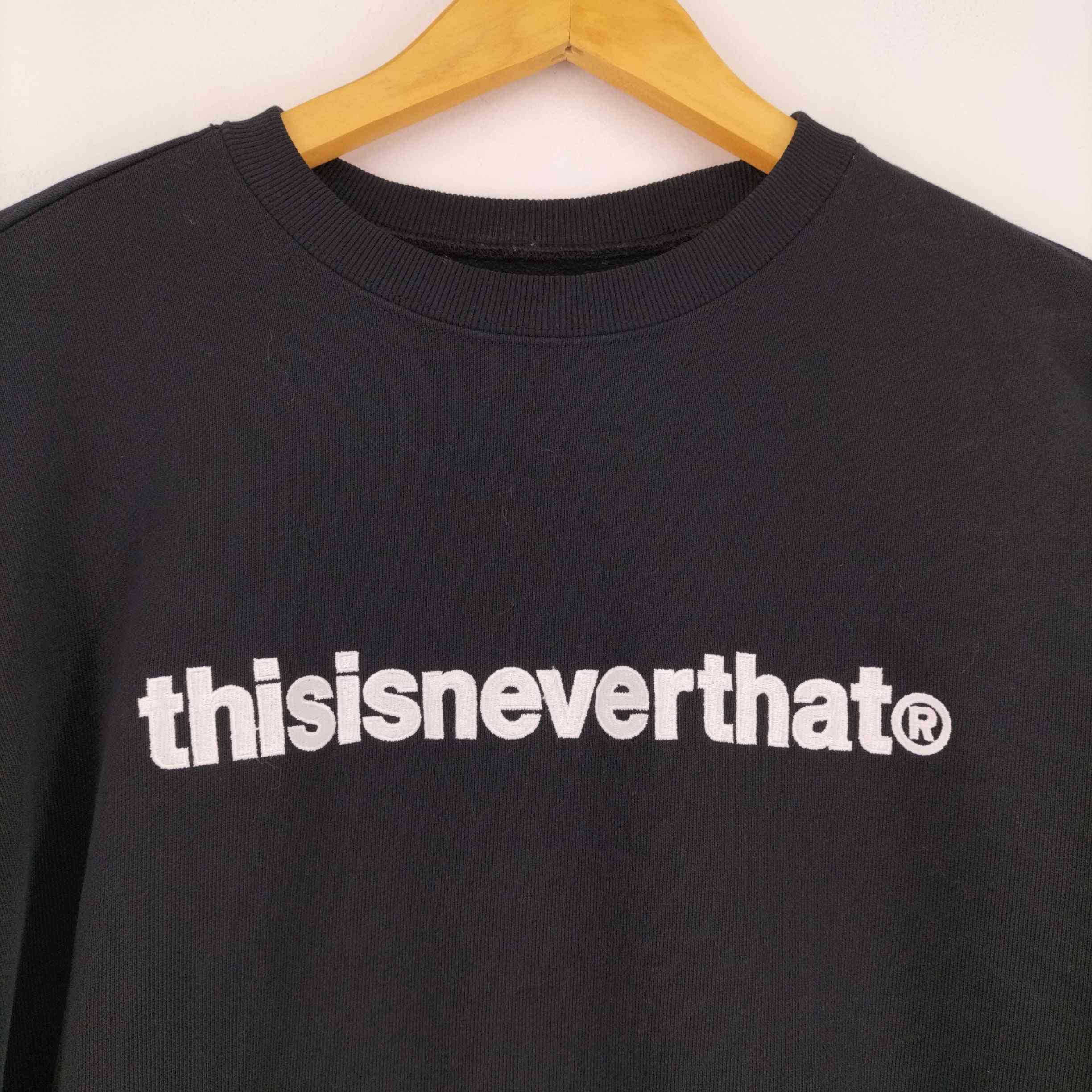 ディスイズネバーザット thisisneverthat T-Logo Crewneck Sweatshirt メンズ M –  ブランド古着買取販売バズストア