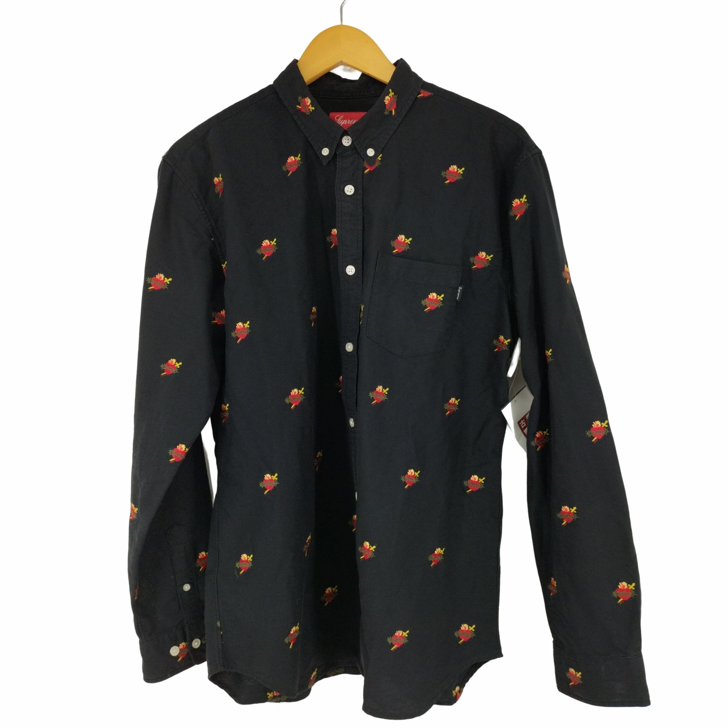 シュプリーム Supreme 17AW Sacred Hearts Oxford Shirt メンズ JPN：L