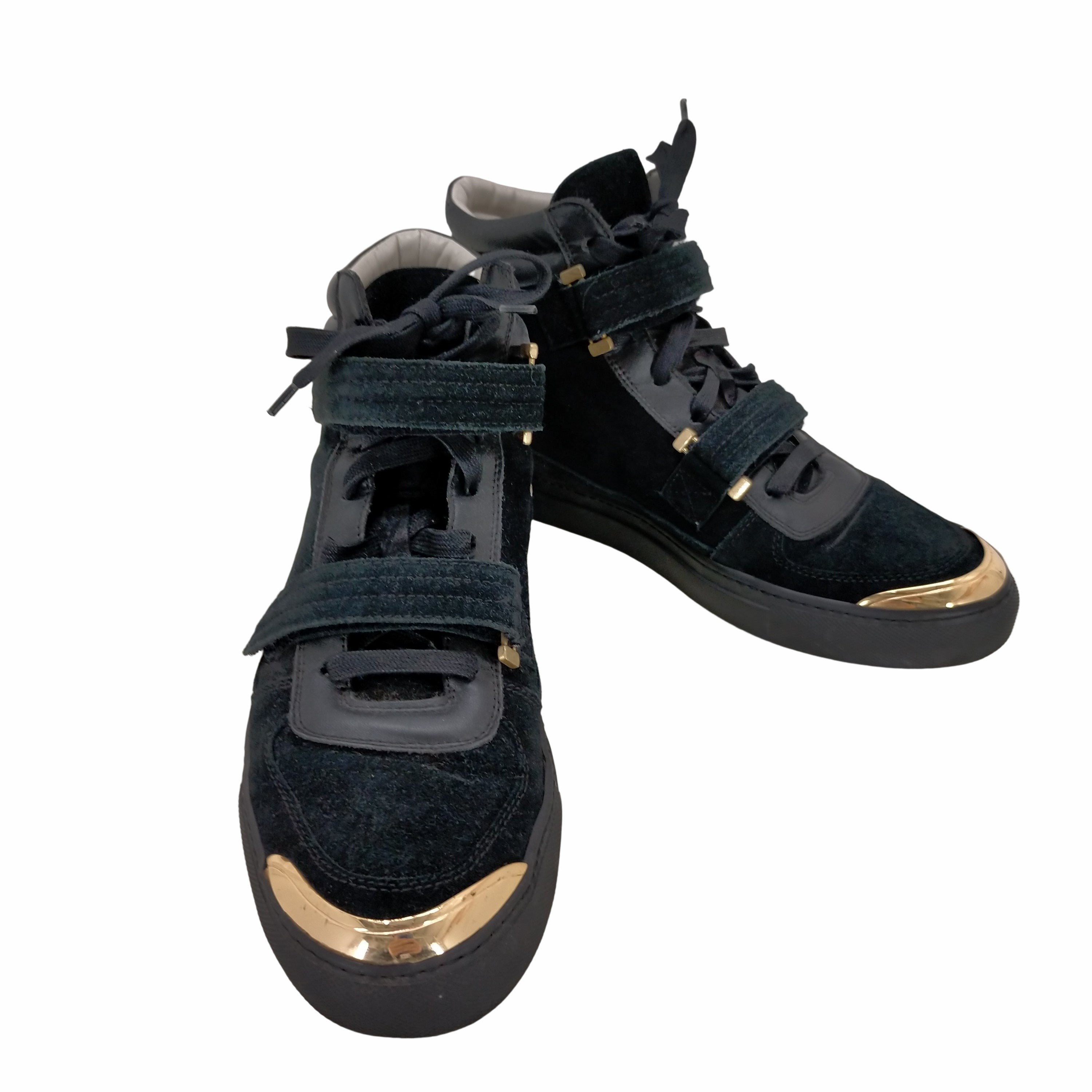 ルイリーマン LOUIS LEEMAN HIGH TOP SNEAKERS WITH VELCRO STRAPS