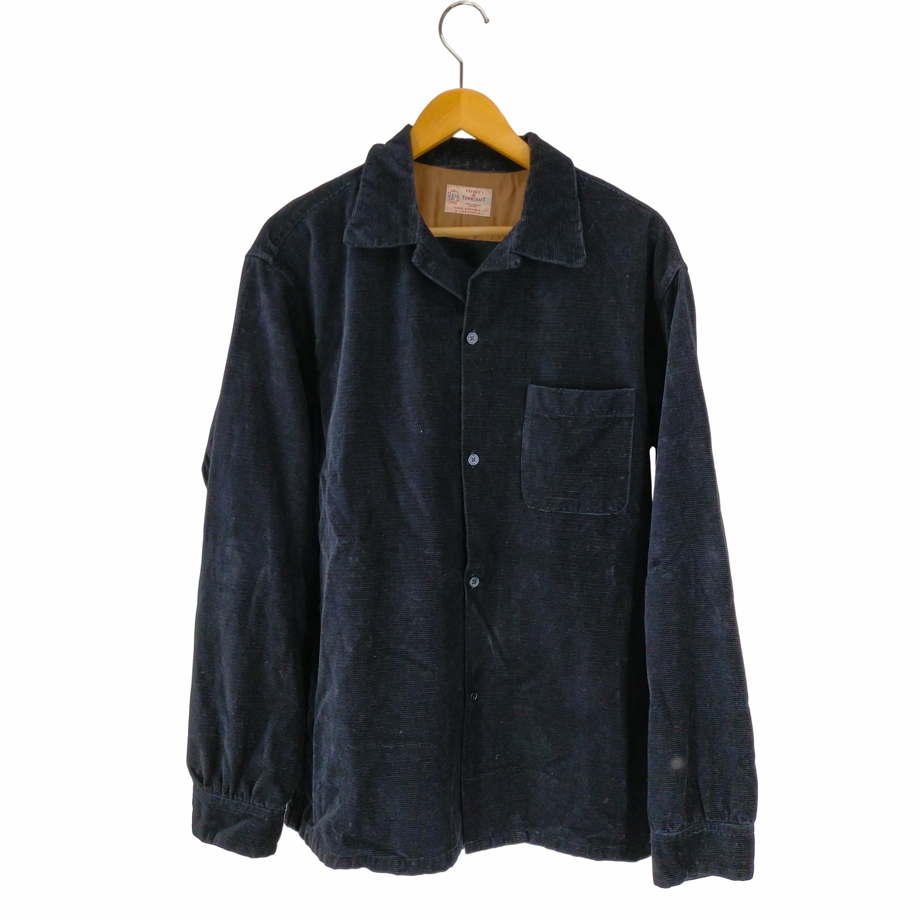 タウンクラフト TOWN CRAFT 50S復刻 CORDUROY LS SHIRTS メンズ JPN：L