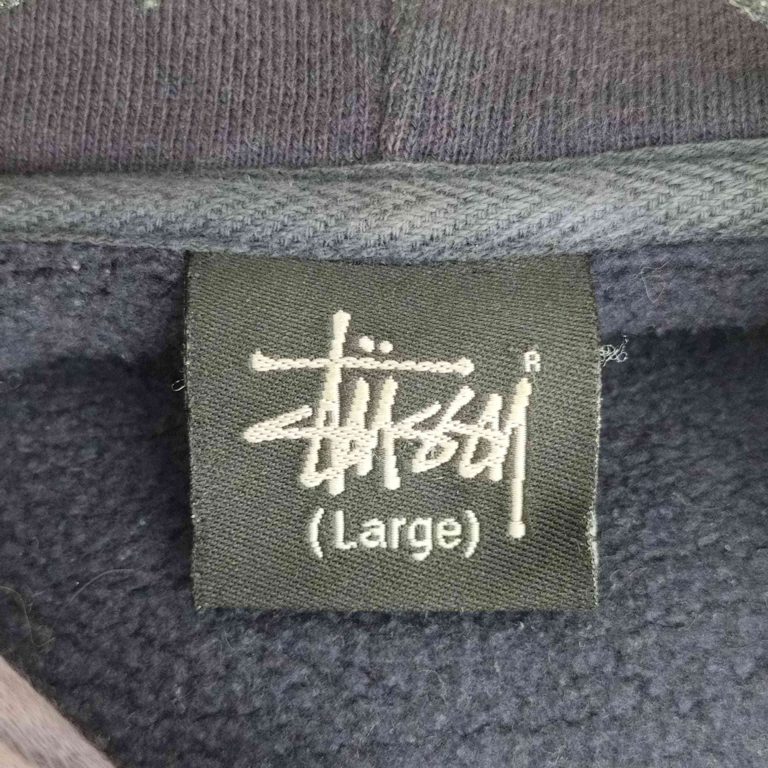 ステューシー Stussy カモロゴ ジップアップパーカー フェード メンズ