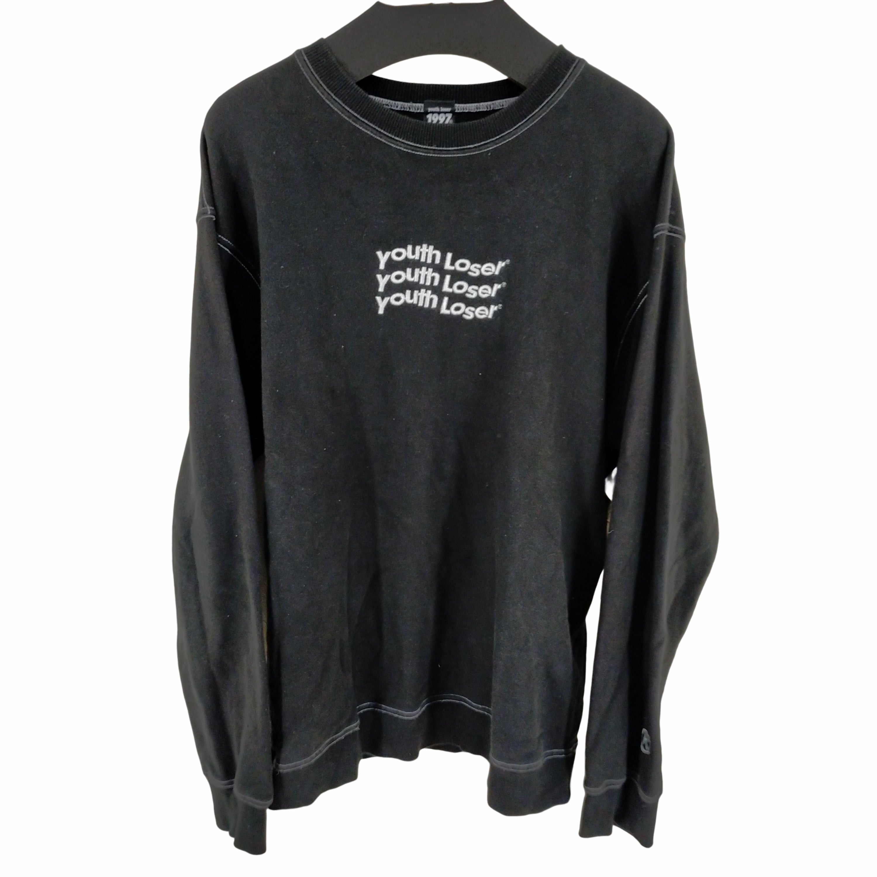 youth loser black stitch sweat スウェット - スウェット