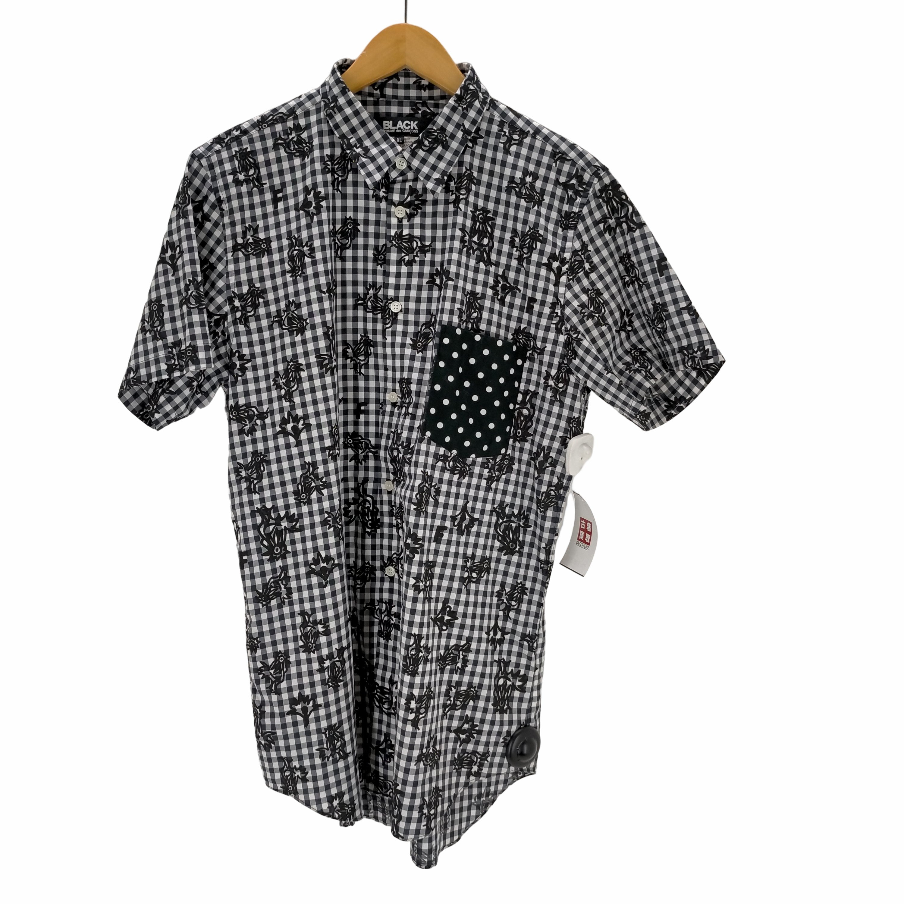 BLACK comme des garçons ニワトリ模様 半袖シャツ 【90%OFF!】 - シャツ